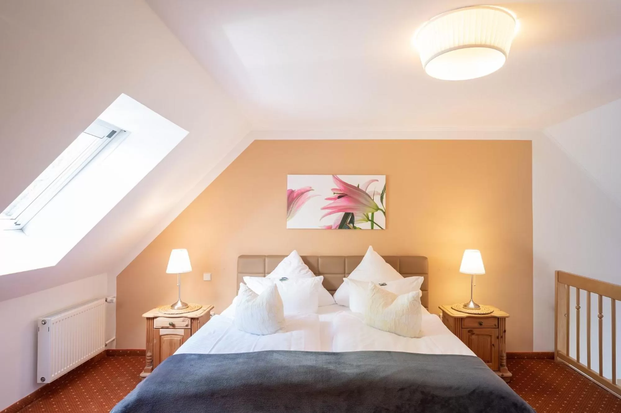 Bed in Seehotel Lindenhof