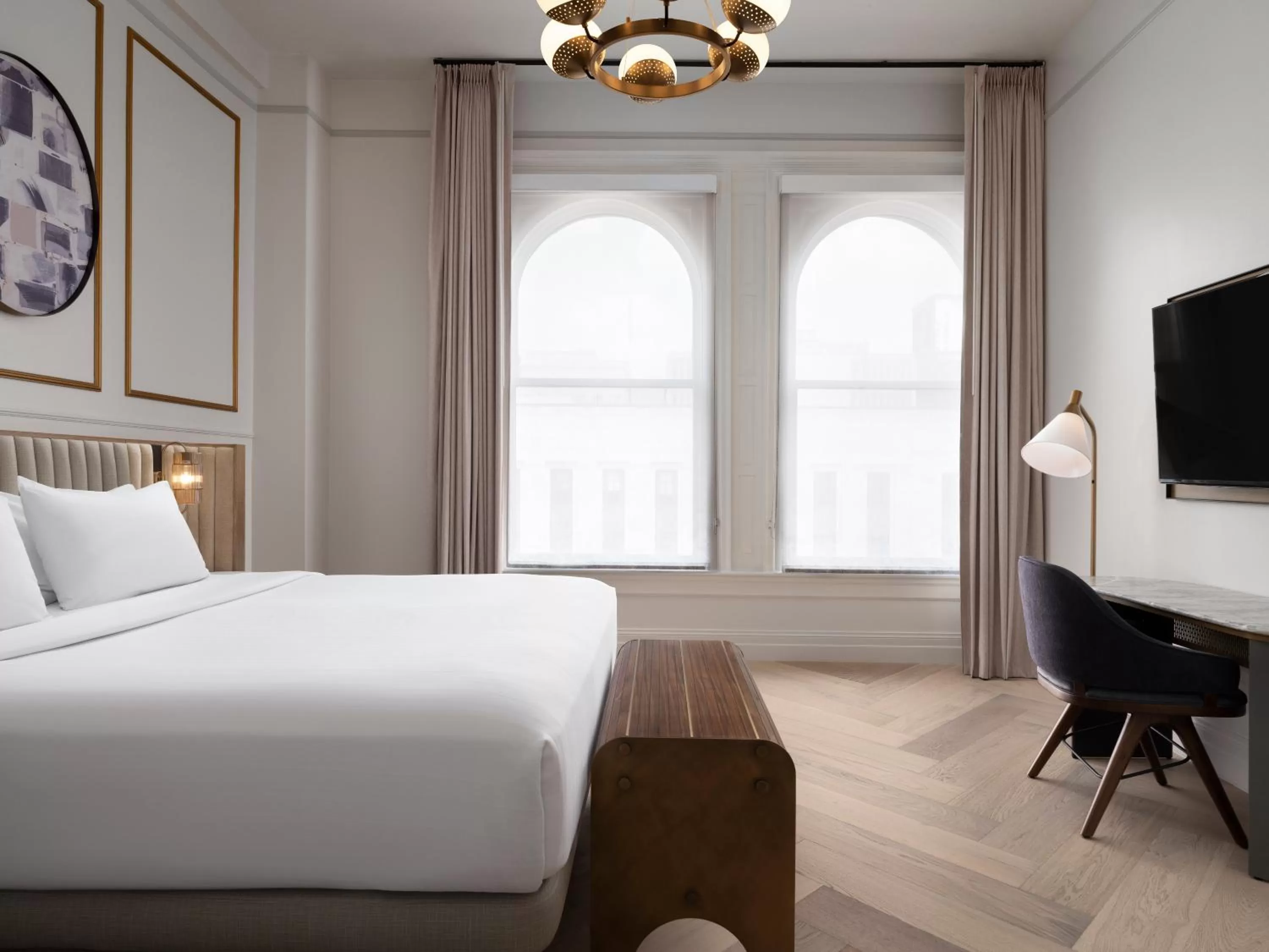 Bedroom, Bed in The Union Station Nashville Yards, Autograph Collection