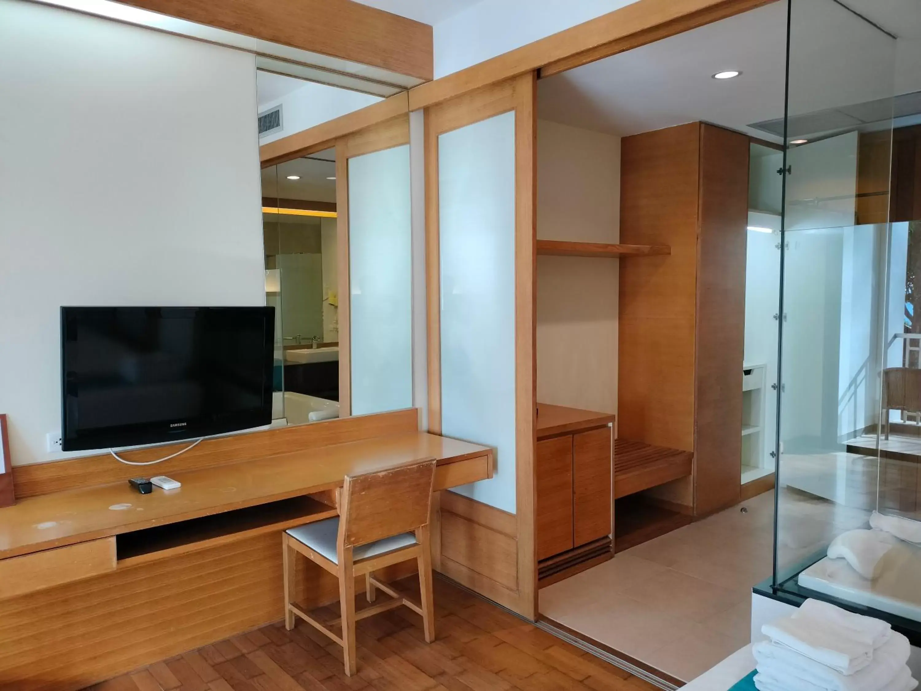 wardrobe, TV/Entertainment Center in Chang Buri Resort & Spa