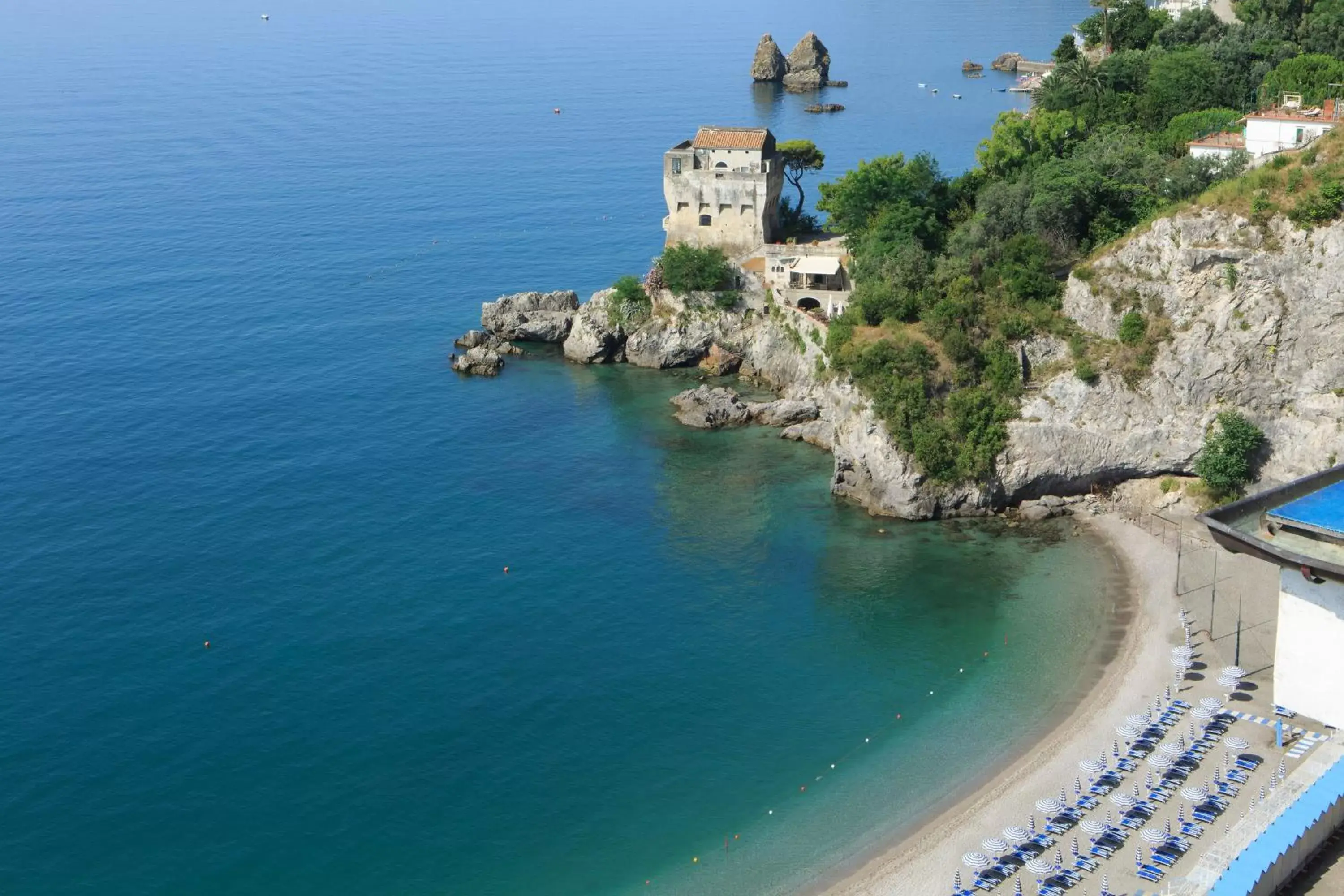 Beach, Natural Landscape in Lloyd's Baia Hotel