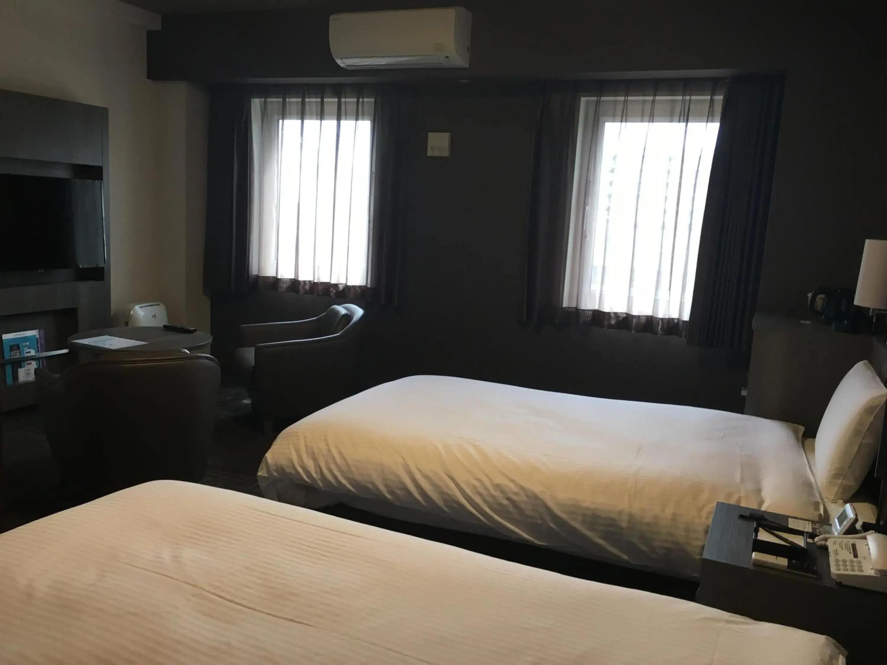 Bed in Hotel Route-Inn Grand Tokyo Toyocho