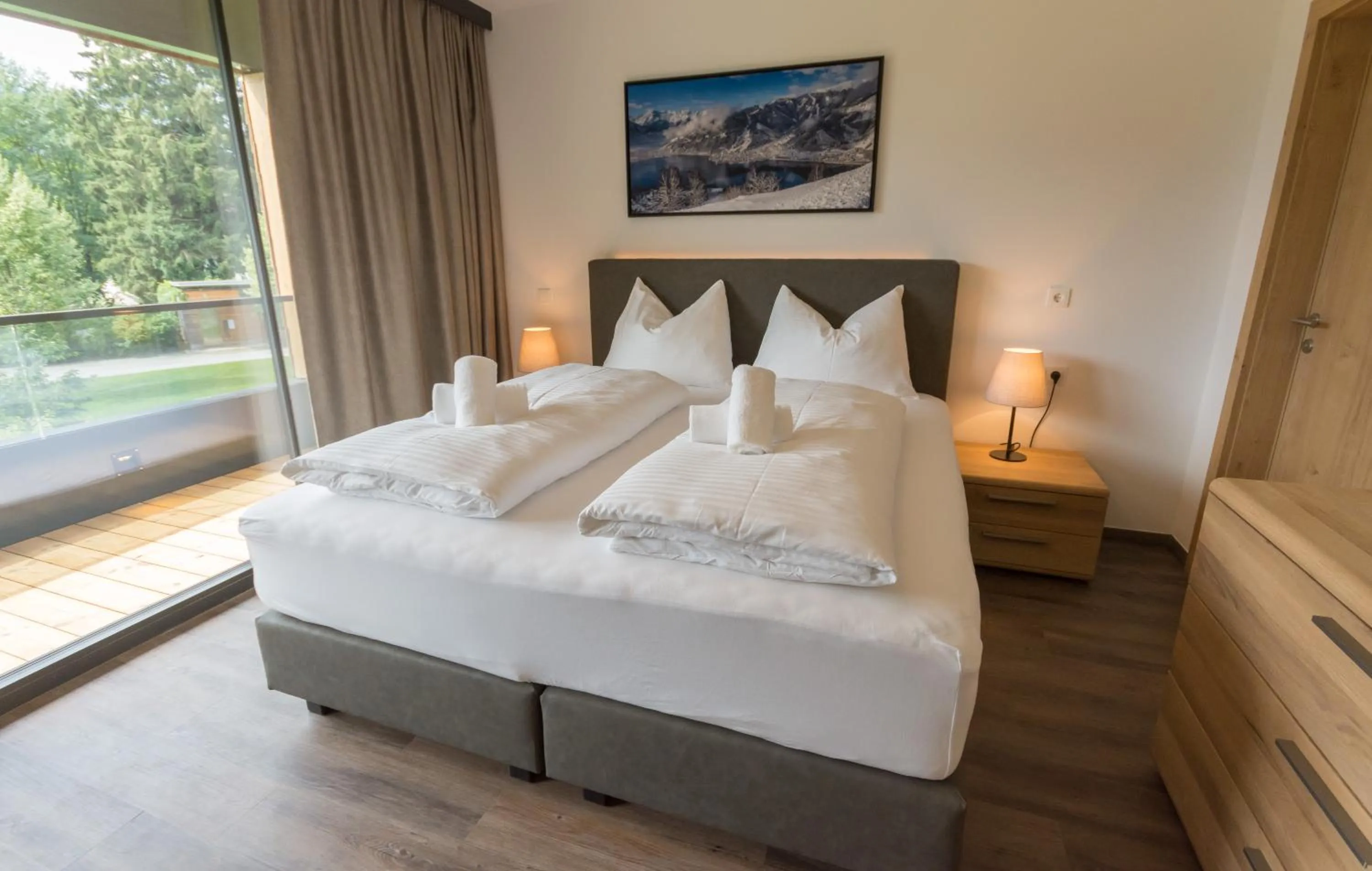 Bedroom, Bed in Schönblick Residence - Absolut Alpine Apartments