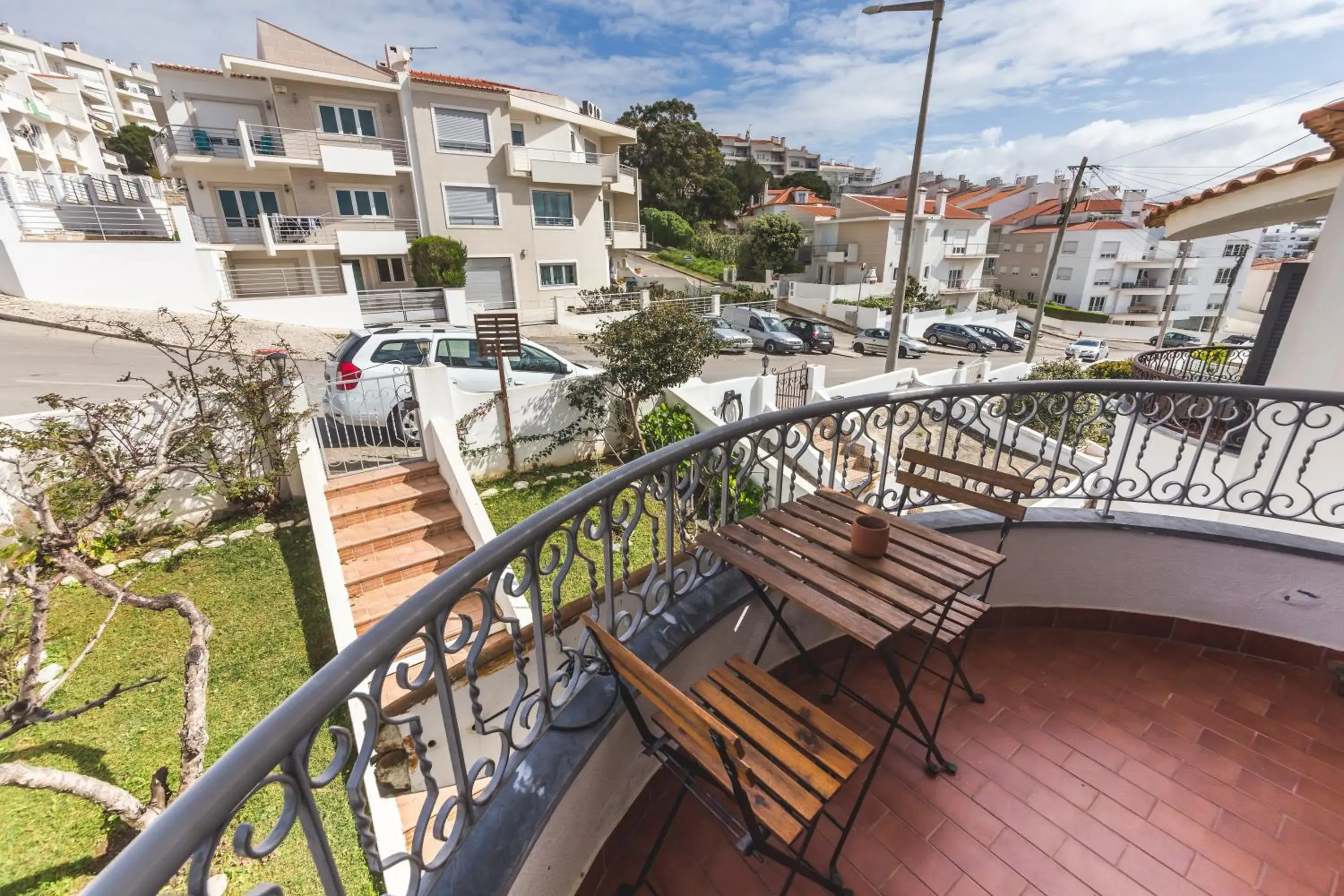 Balcony/Terrace in Ericeira Chill Hill Hostel & Private Rooms - Peach Garden