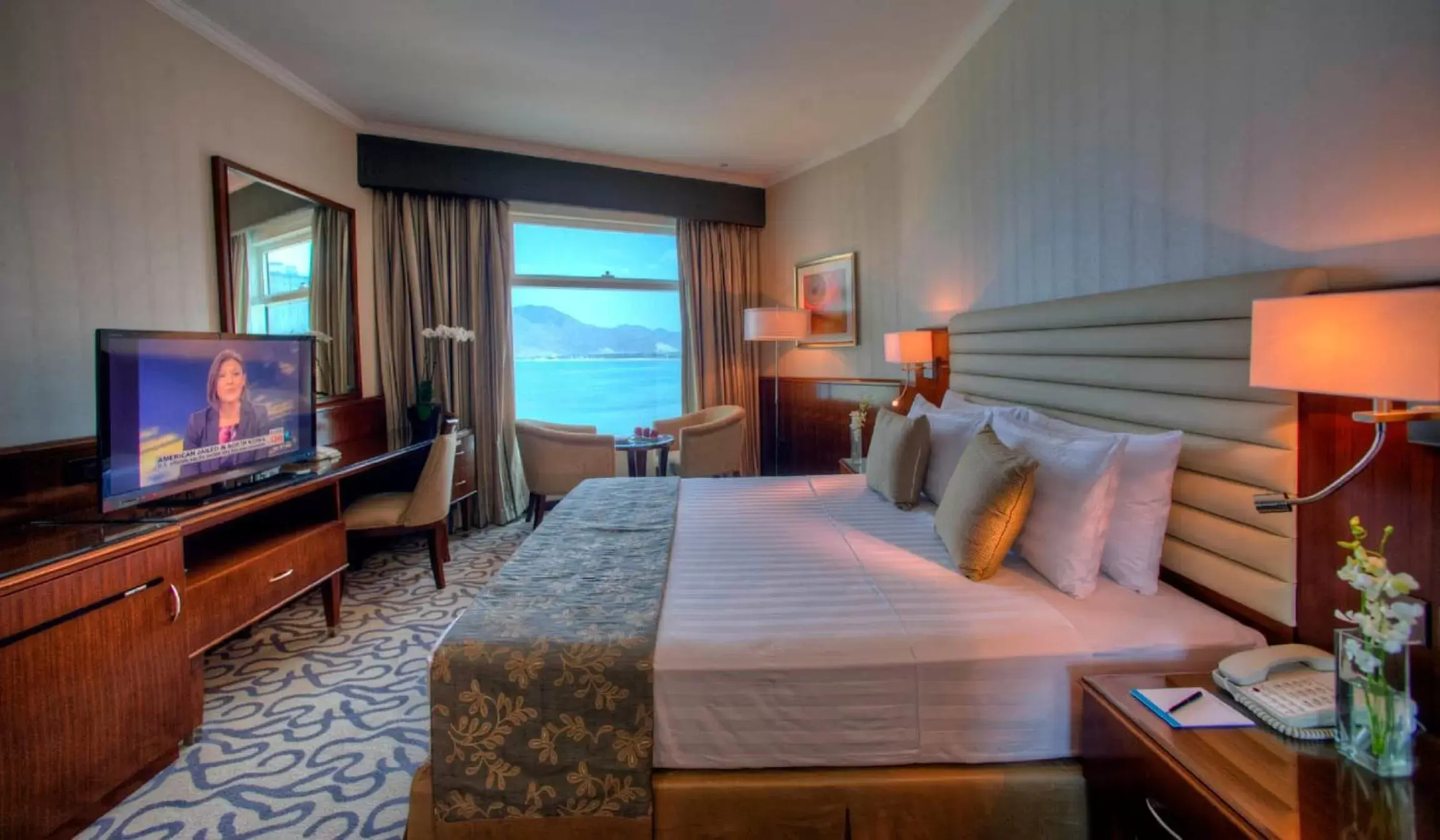 Premium King Bed Sea View in Oceanic Khorfakkan Resort & Spa