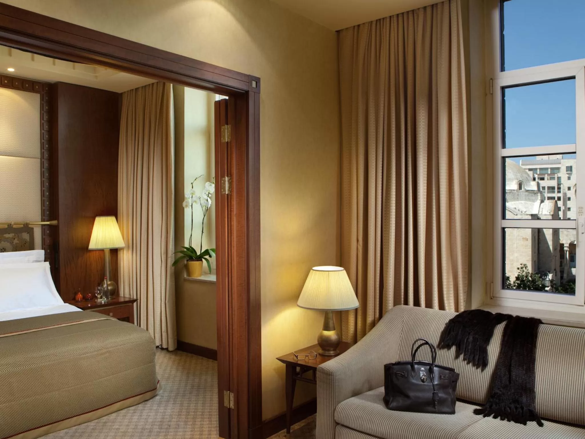 Bed in King David Hotel Jerusalem