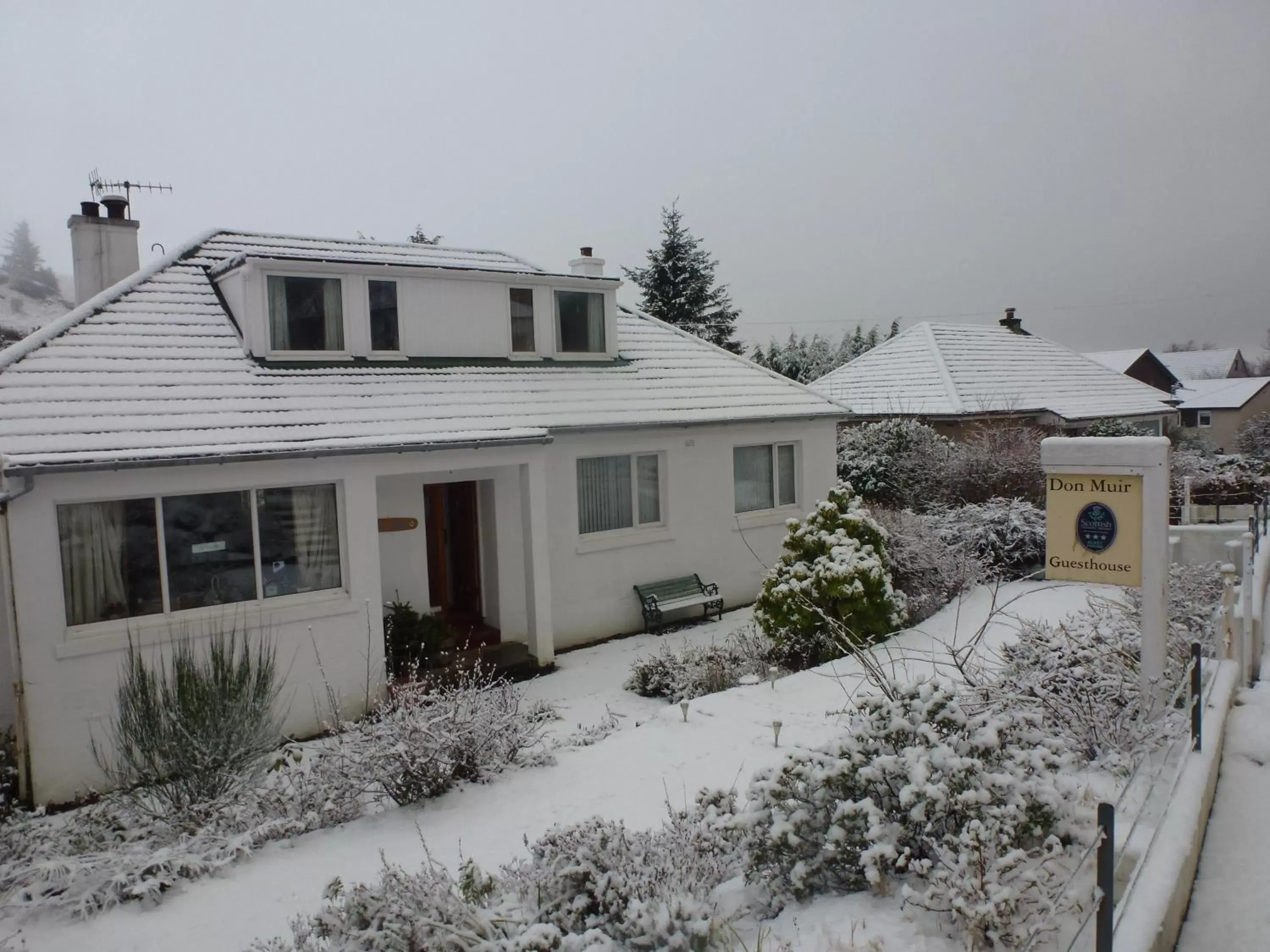 Facade/entrance, Winter in Don Muir