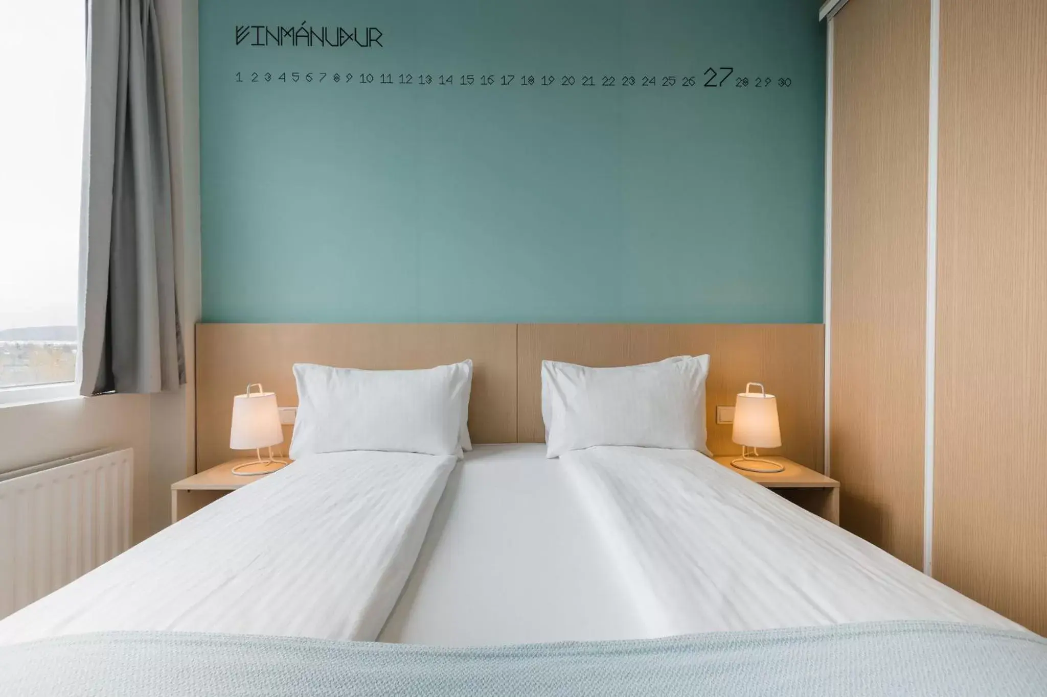 Bed in Reykjavik Lights Hotel by Keahotels