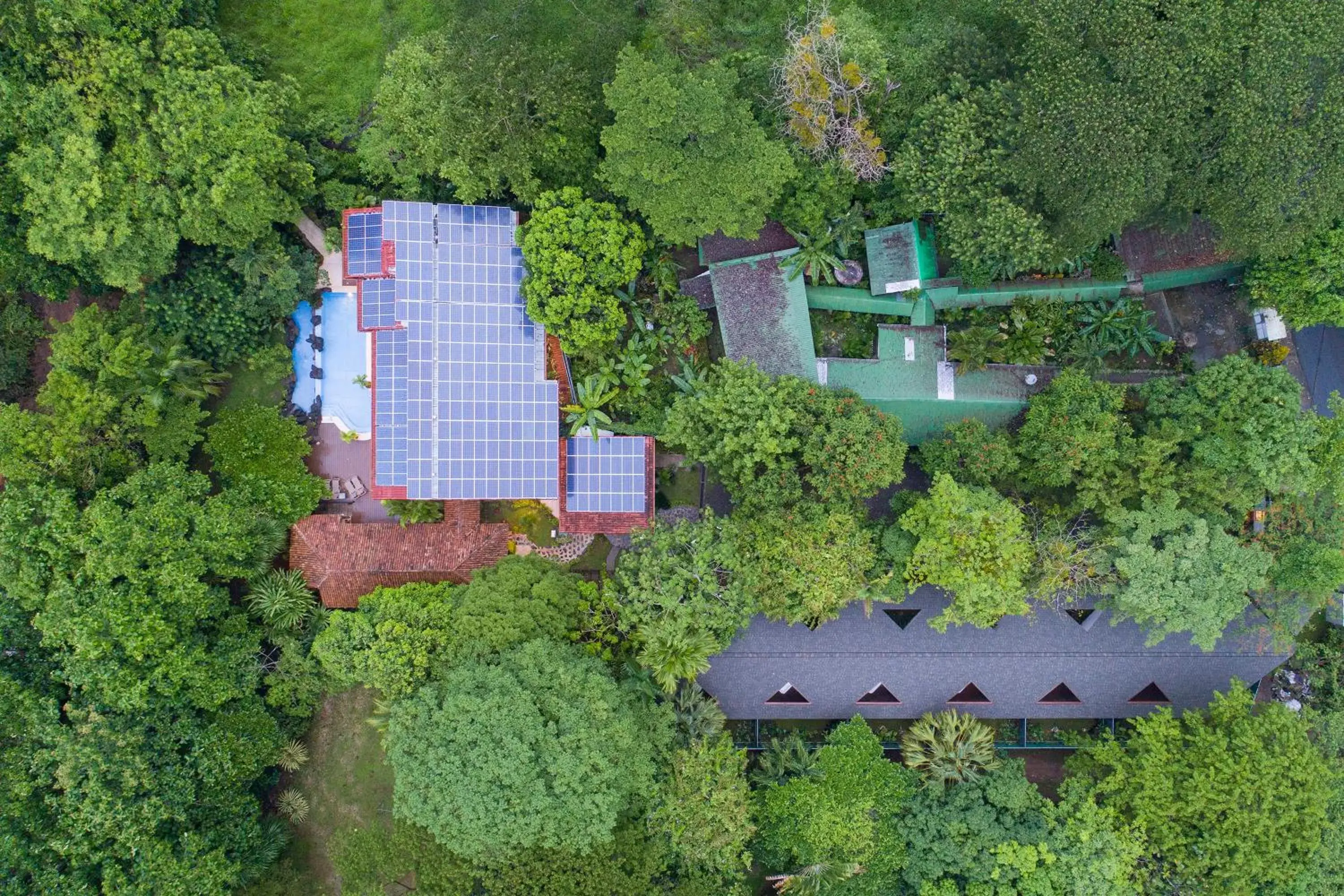 Property building, Bird's-eye View in Pumilio Mountain & Ocean Hotel