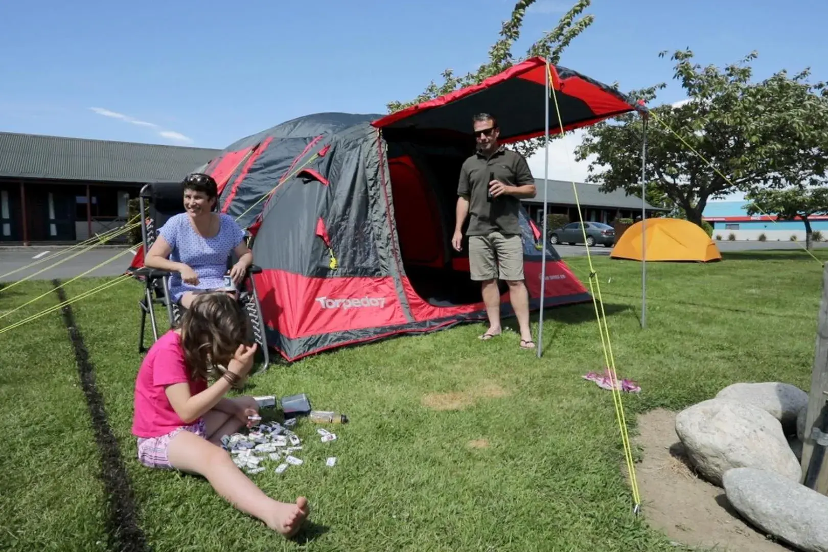 Children play ground, Children in Te Anau Top 10 Holiday Park and Motels