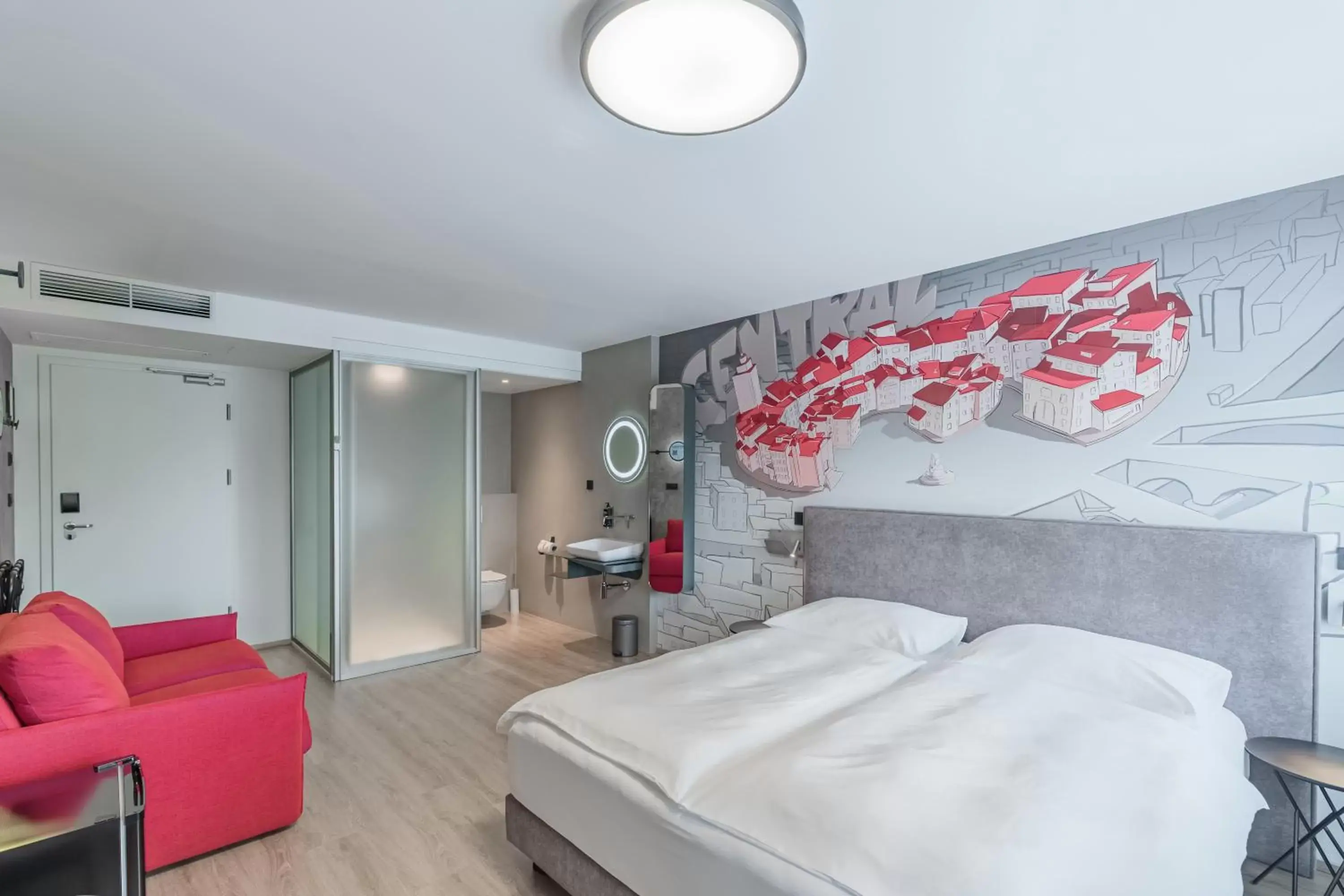 Bedroom in ibis Styles Ljubljana Centre