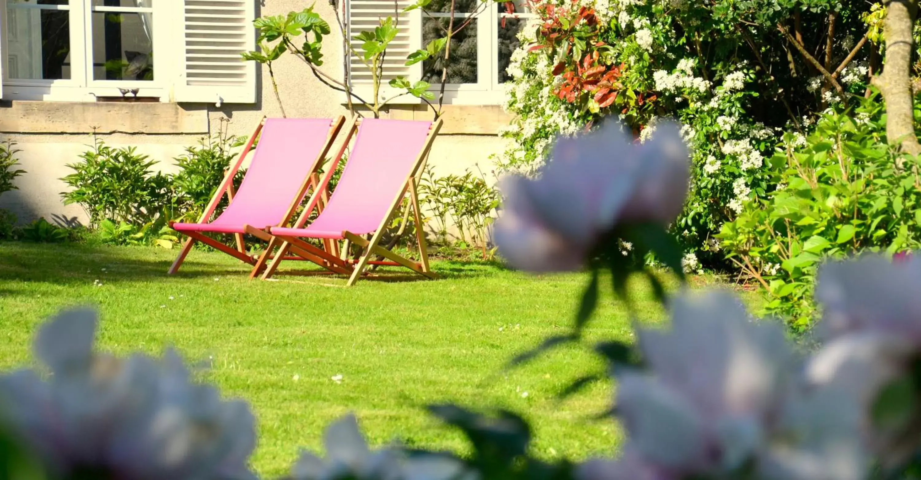 Balcony/Terrace, Garden in Clos de Bellefontaine B&B