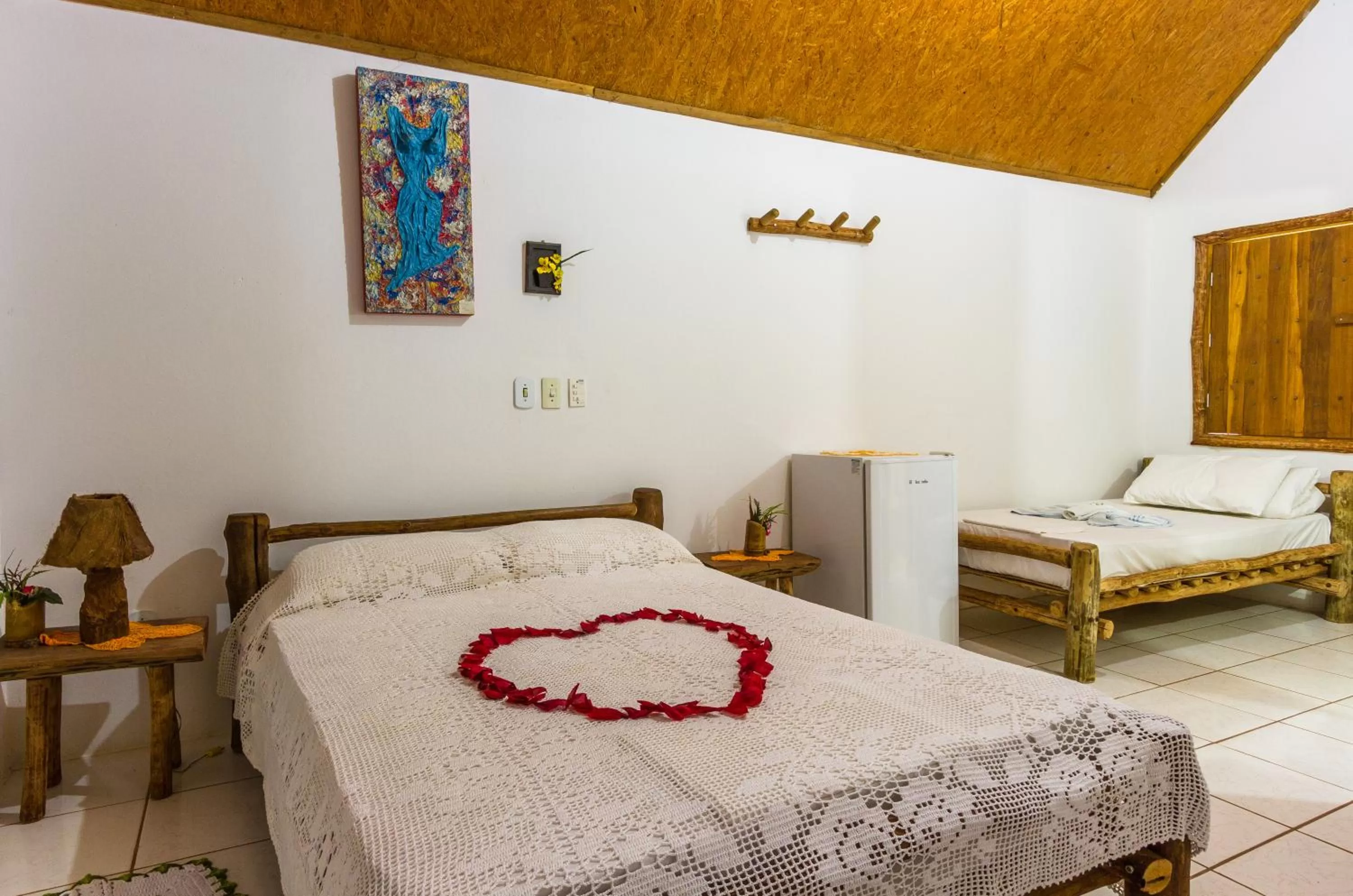 View (from property/room), Bed in Pousada Di Luna