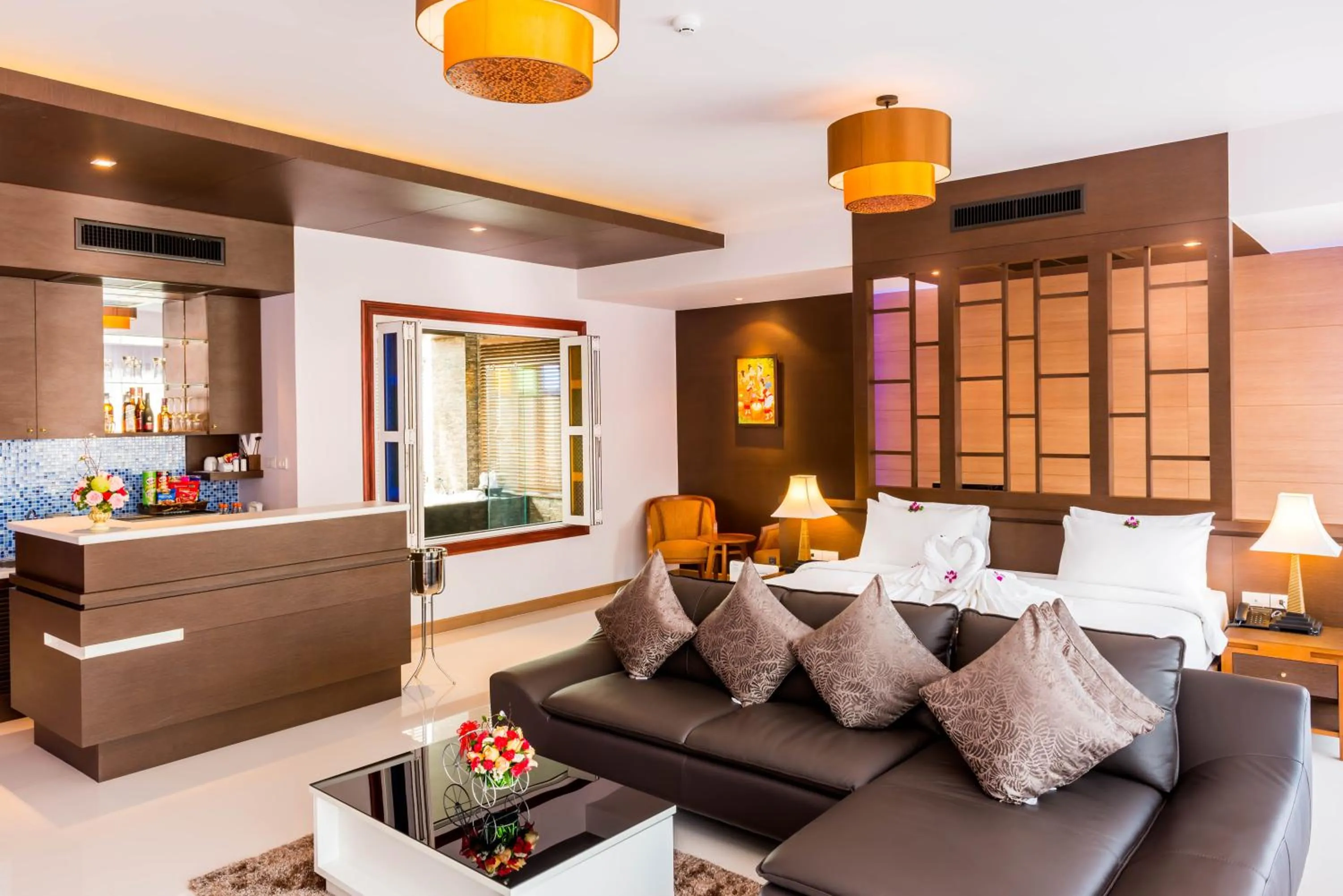 Living room in Nipa Resort, Patong Beach