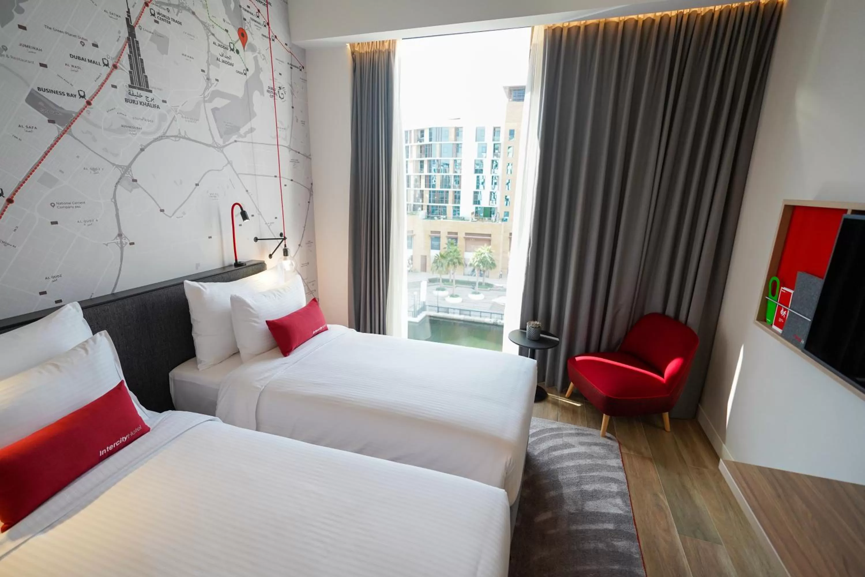 Bedroom, Bed in IntercityHotel Dubai Jaddaf Waterfront