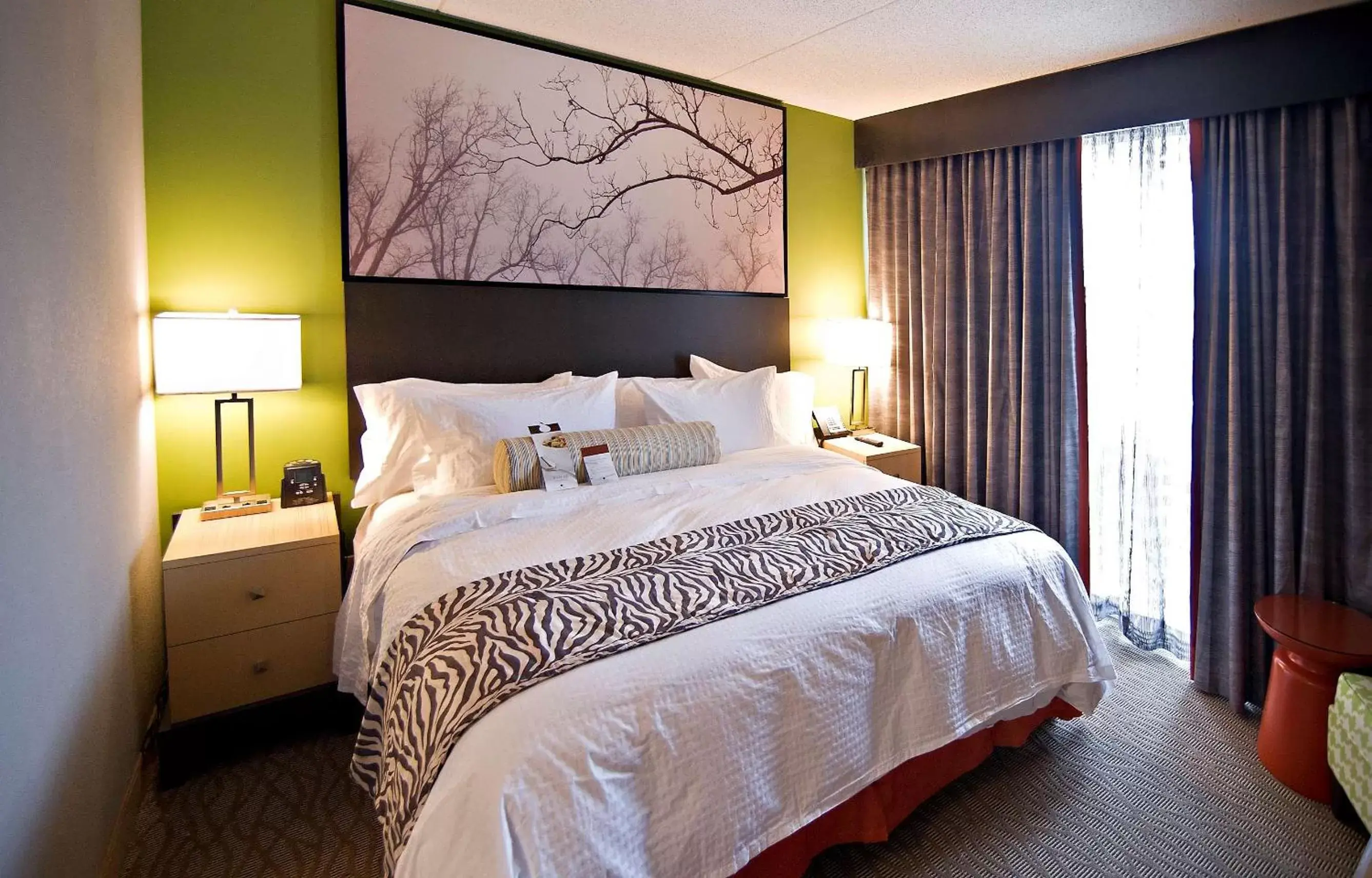Bed in DoubleTree by Hilton Huntsville-South