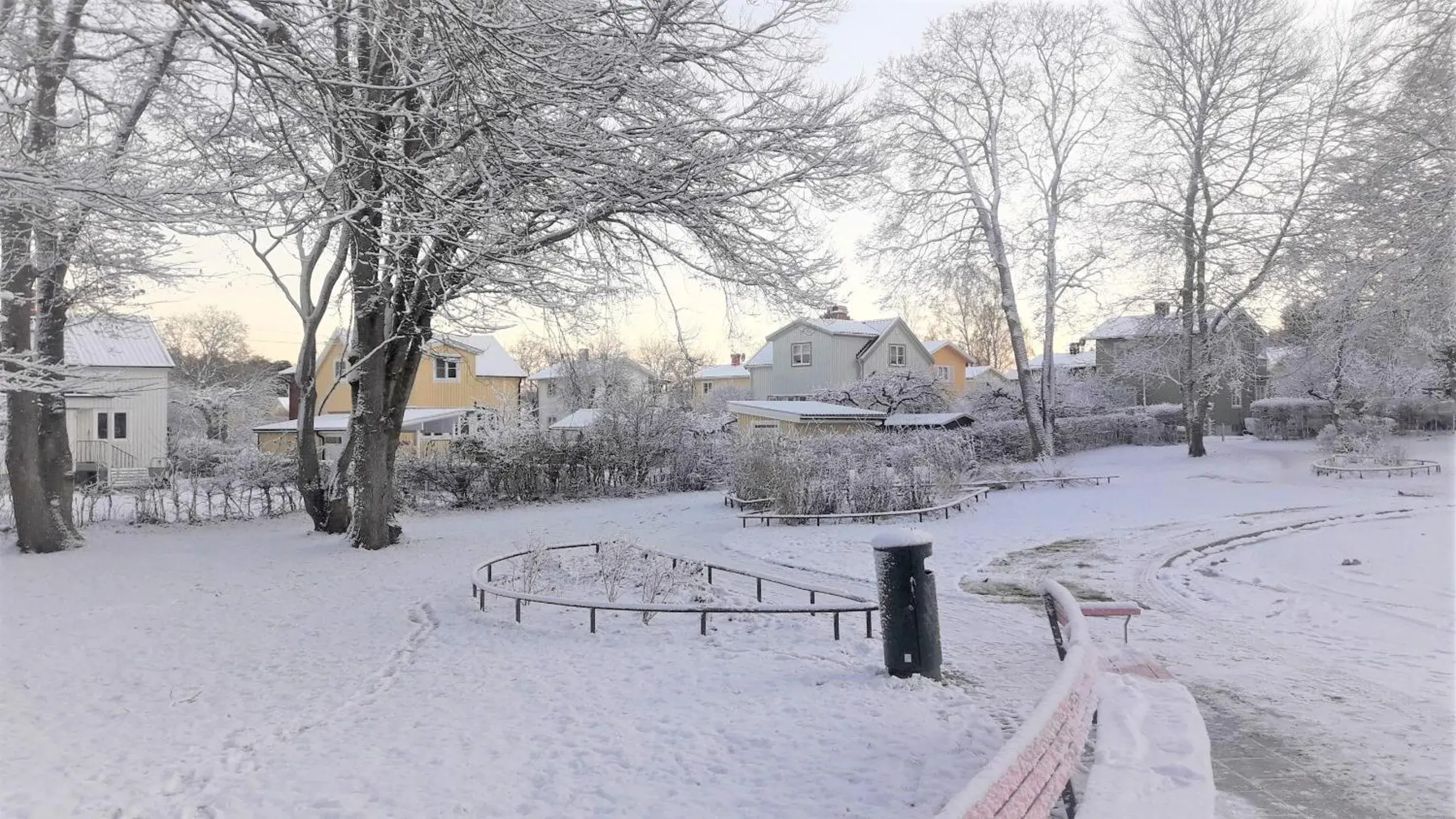 Natural landscape, Winter in Maude´s Hotel Enskede Stockholm