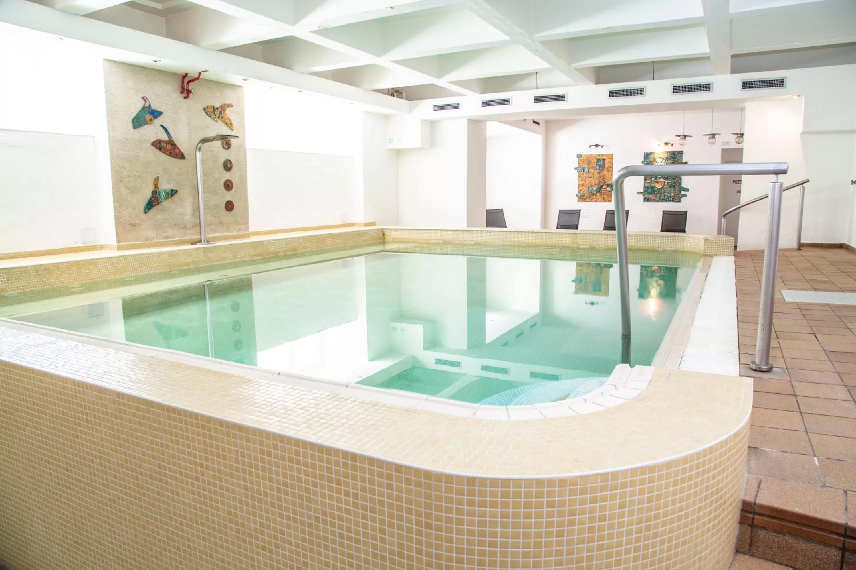 Swimming pool in Wellness Hotel Central