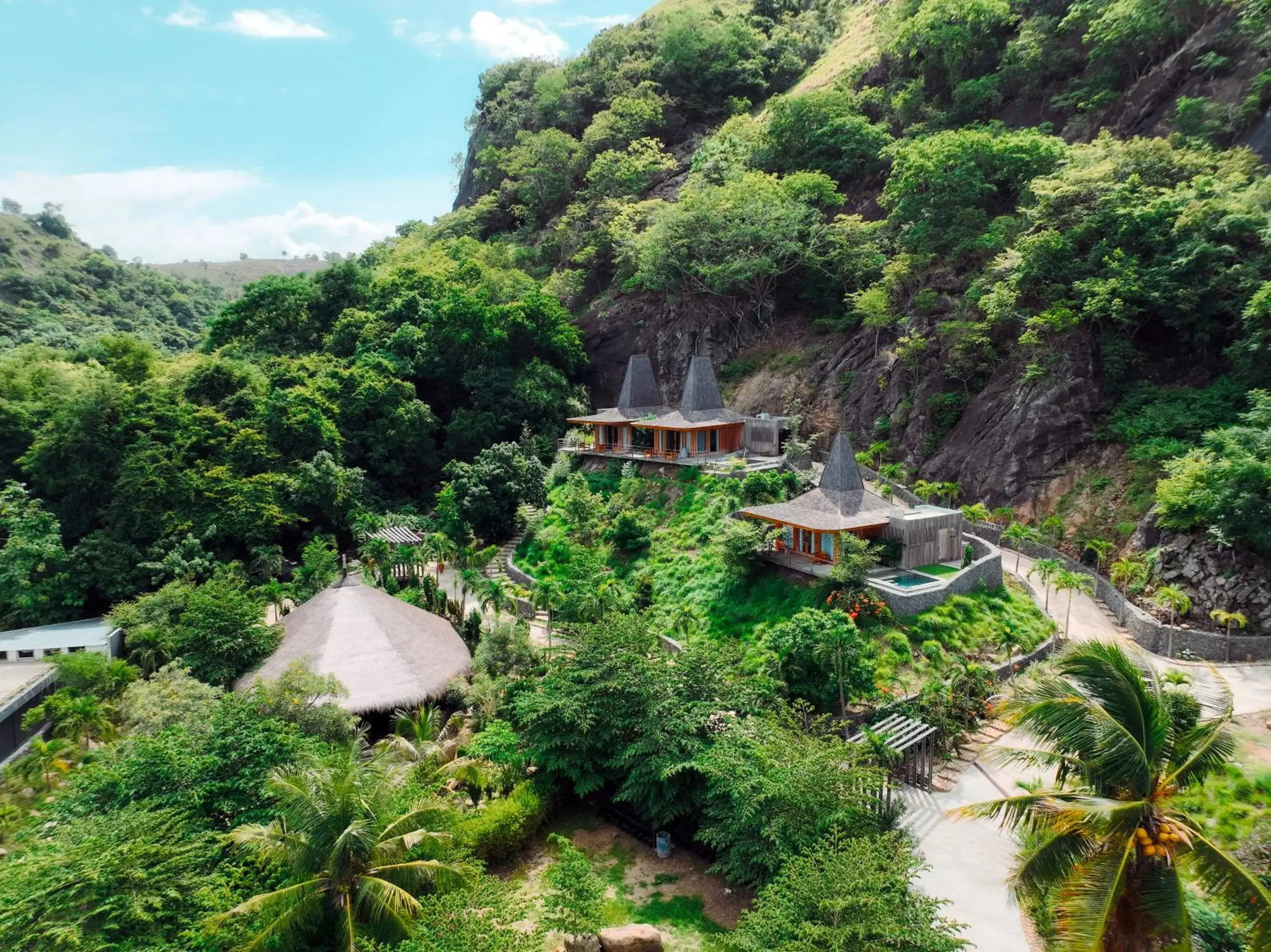 Mountain view, Bird's-eye View in Menjaga Bay