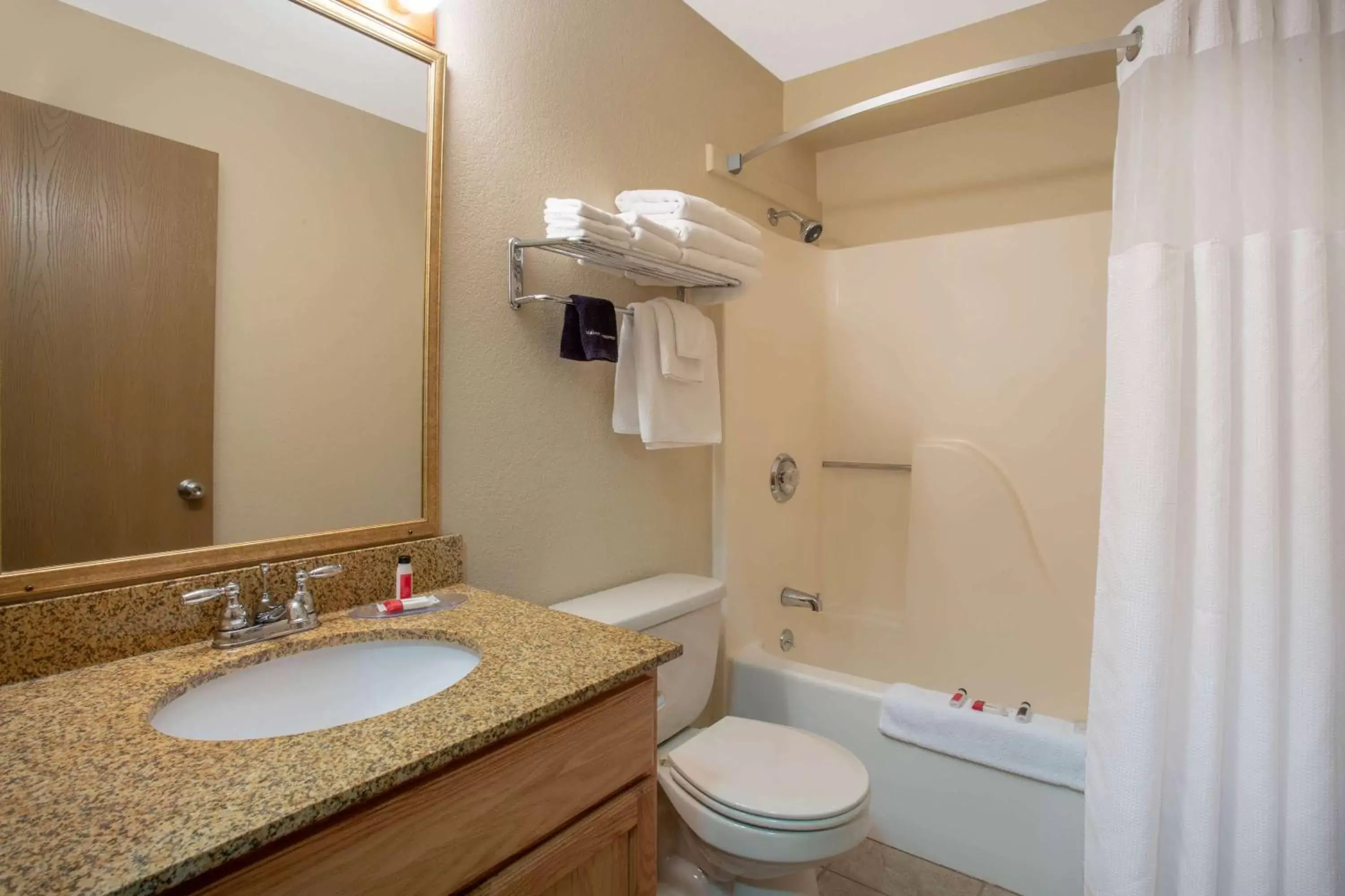 Bathroom in Super 8 by Wyndham Lewistown