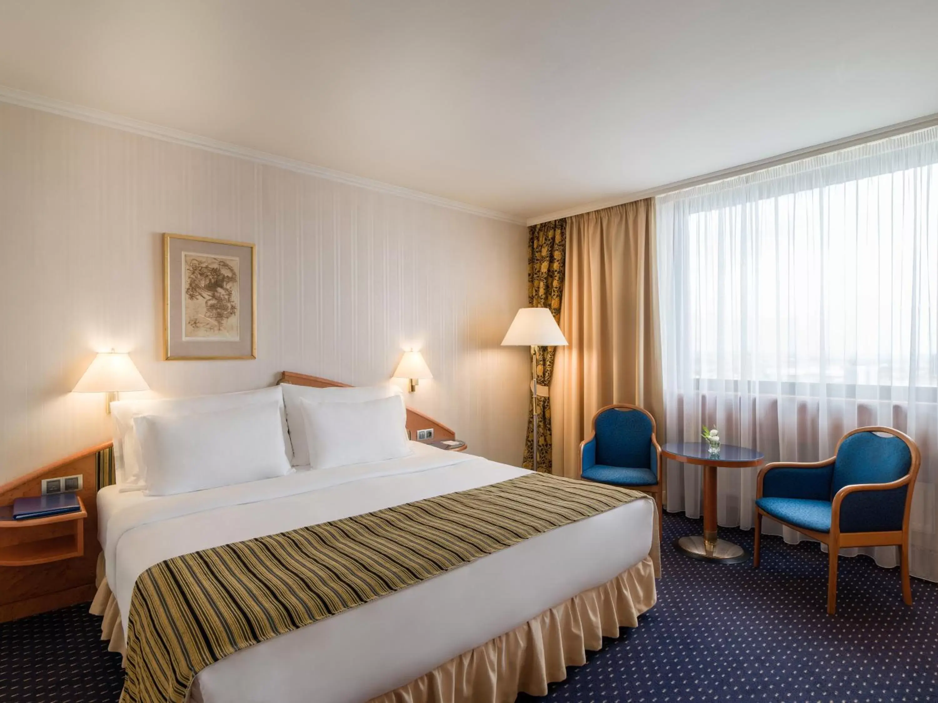 Bed in Panorama Hotel Prague