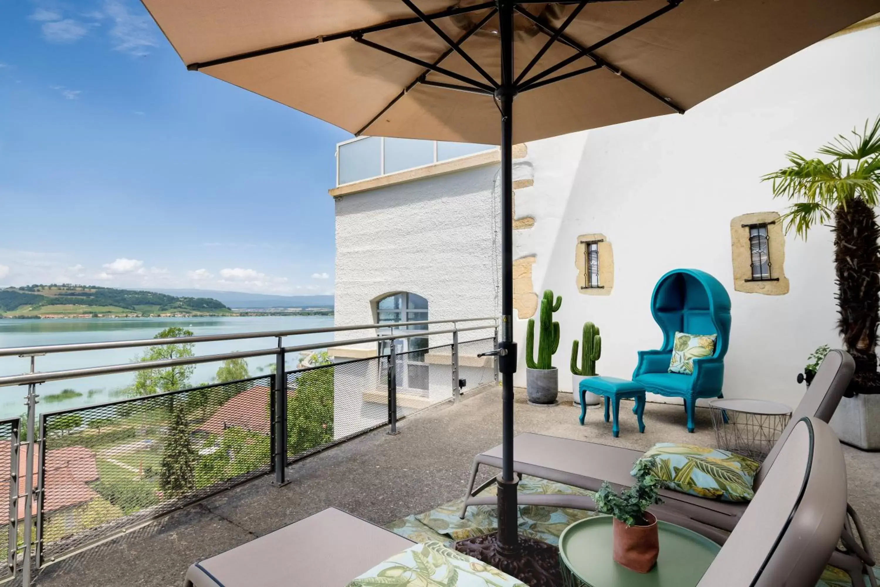 Balcony/Terrace in Hotel Murtenhof & Krone