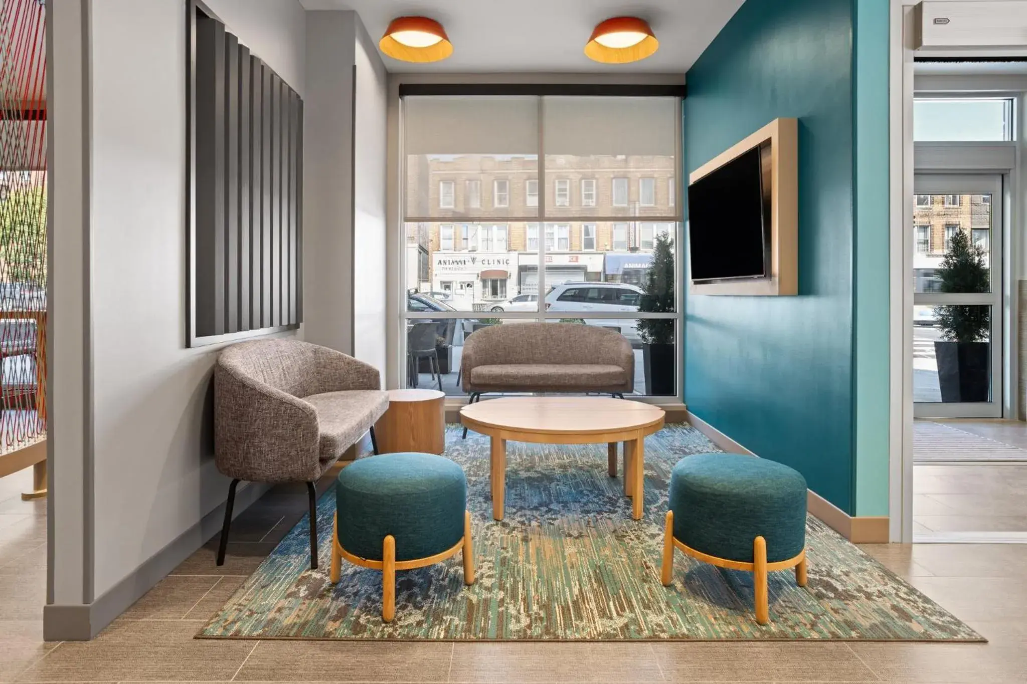 Property building, Seating Area in avid hotels - Brooklyn Dyker Heights, an IHG Hotel-BRAND NEW