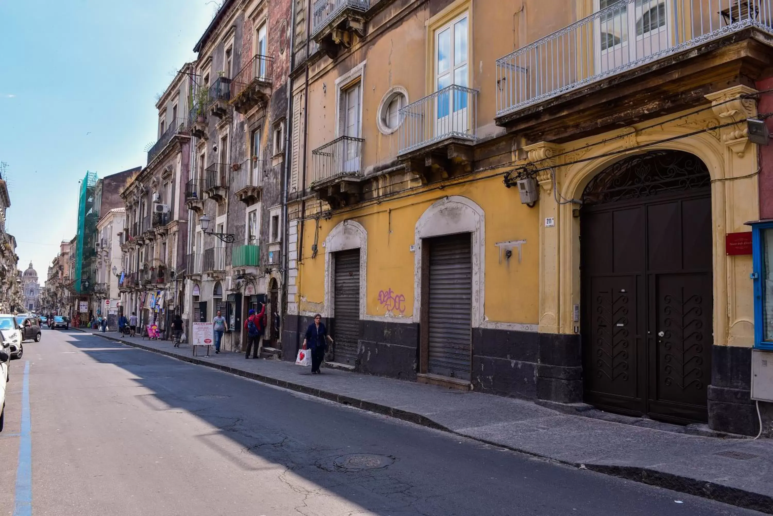 Street view in Palazzo degli Affreschi