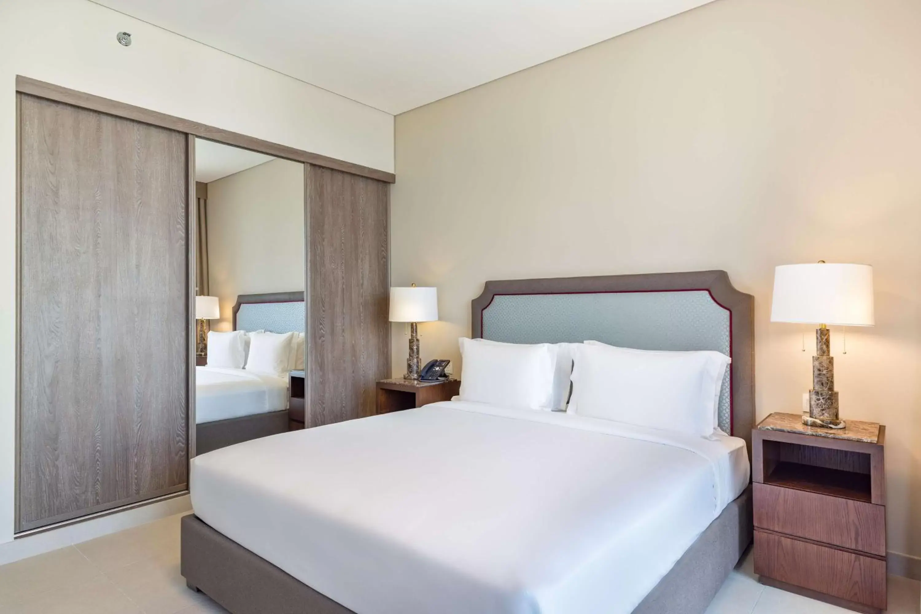 Bed in DoubleTree by Hilton Doha Downtown