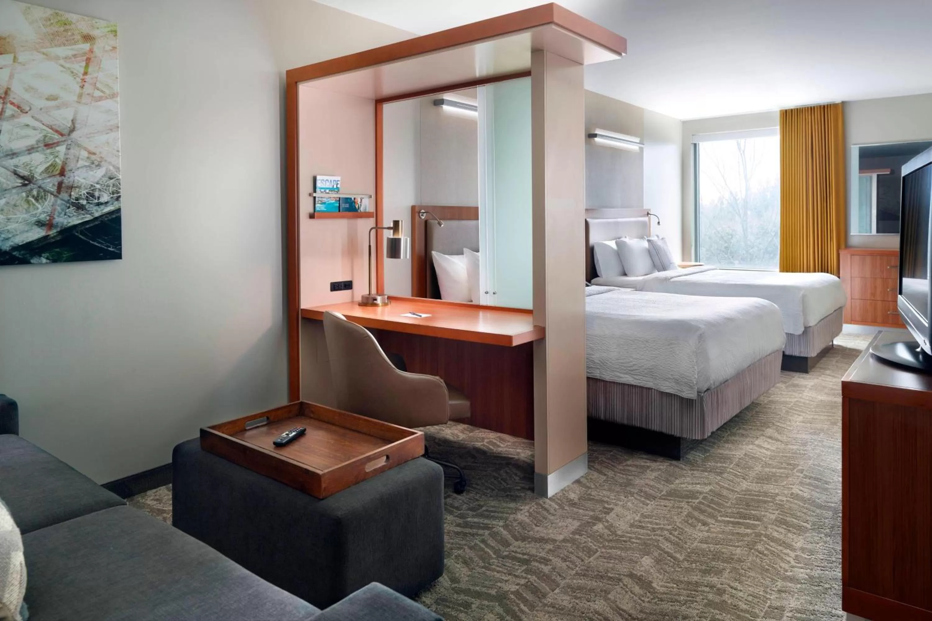 Bedroom, Bed in SpringHill Suites by Marriott Atlanta Airport Gateway
