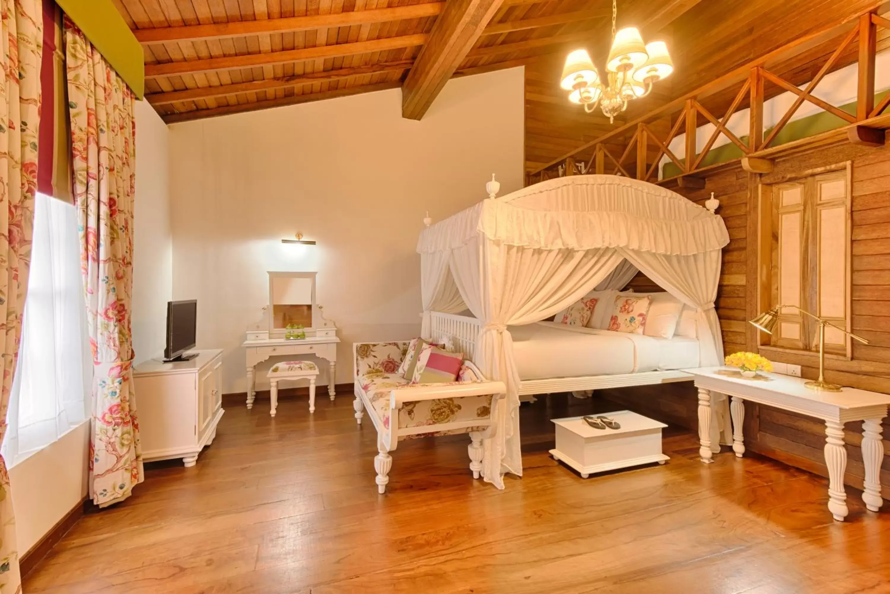 Decorative detail, Bed in Jetwing St Andrew's Decorative detail, Bed in Jetwing St Andrew's