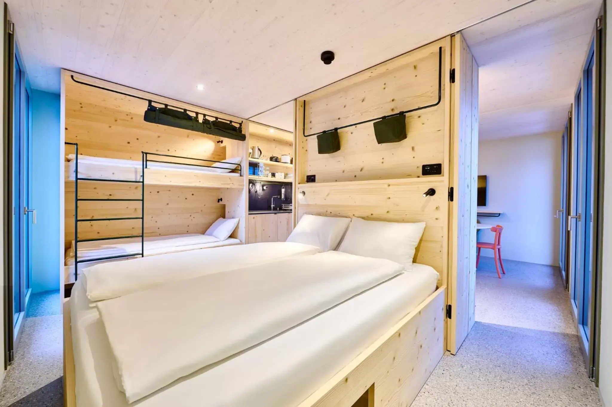 Bed, Bunk Bed in Apart Hotel Adelboden am Dorfplatz