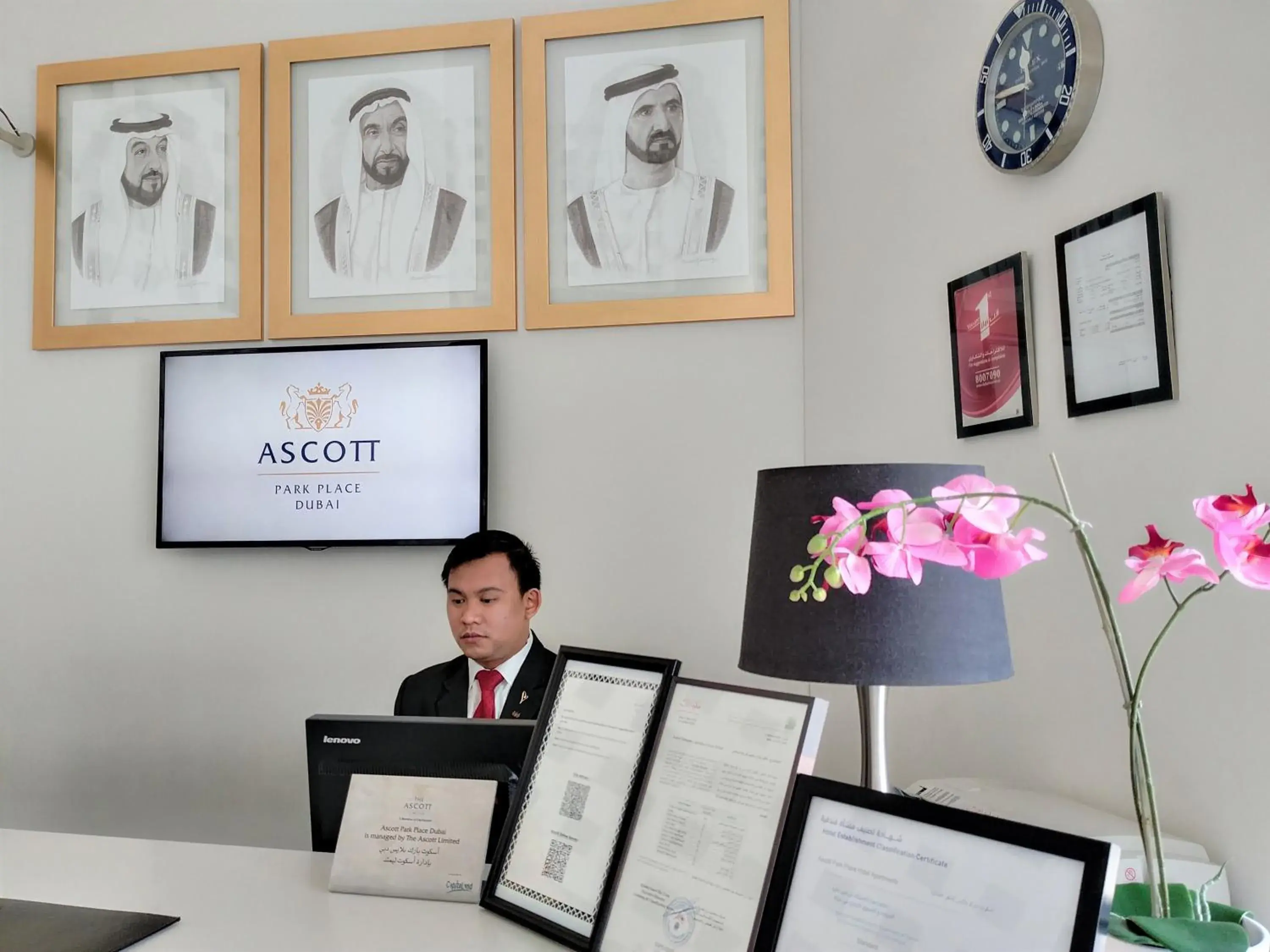 Lobby or reception, Lobby/Reception in Ascott Park Place Dubai