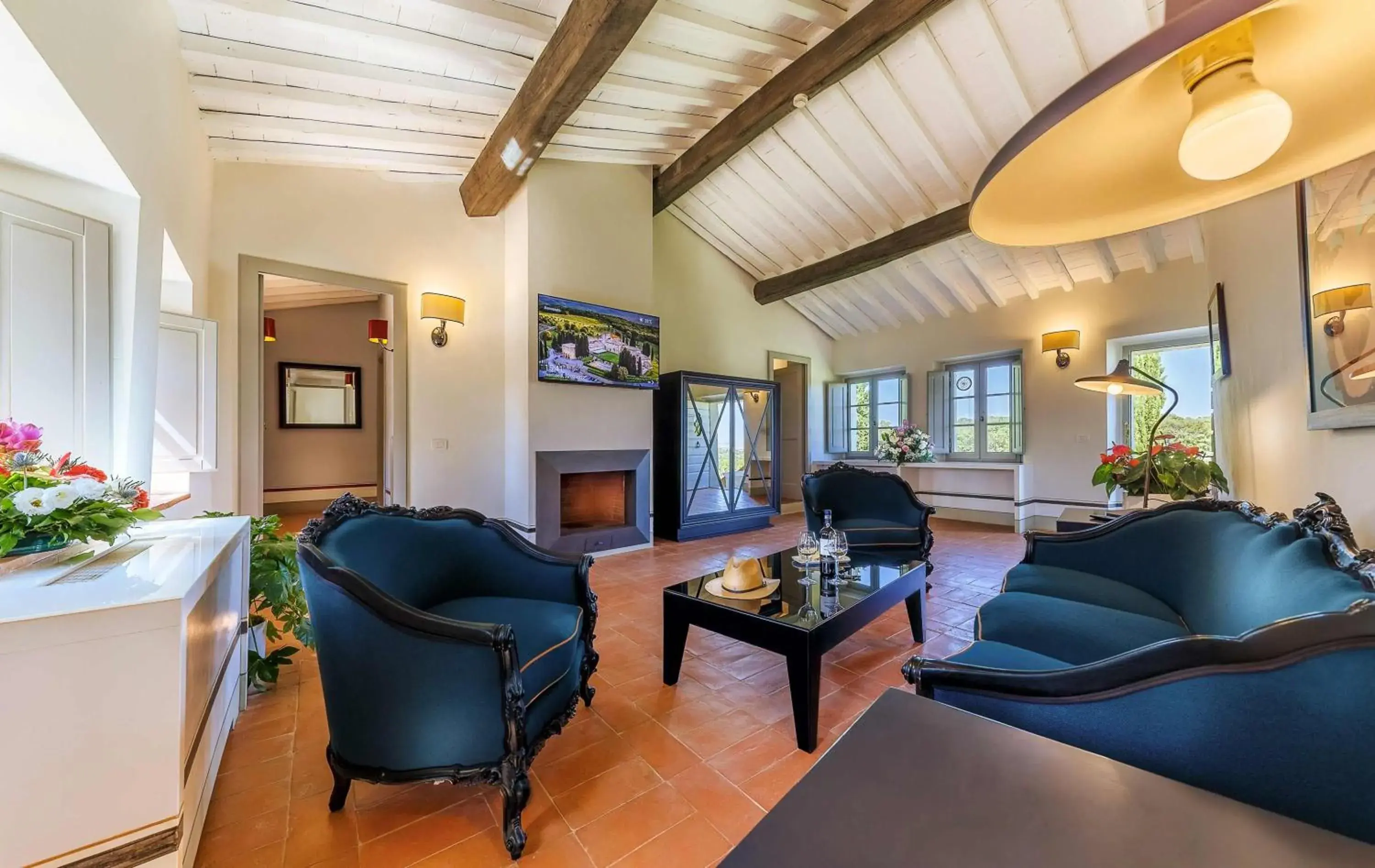 Living room, Seating Area in Borgo Scopeto Wine & Country Relais