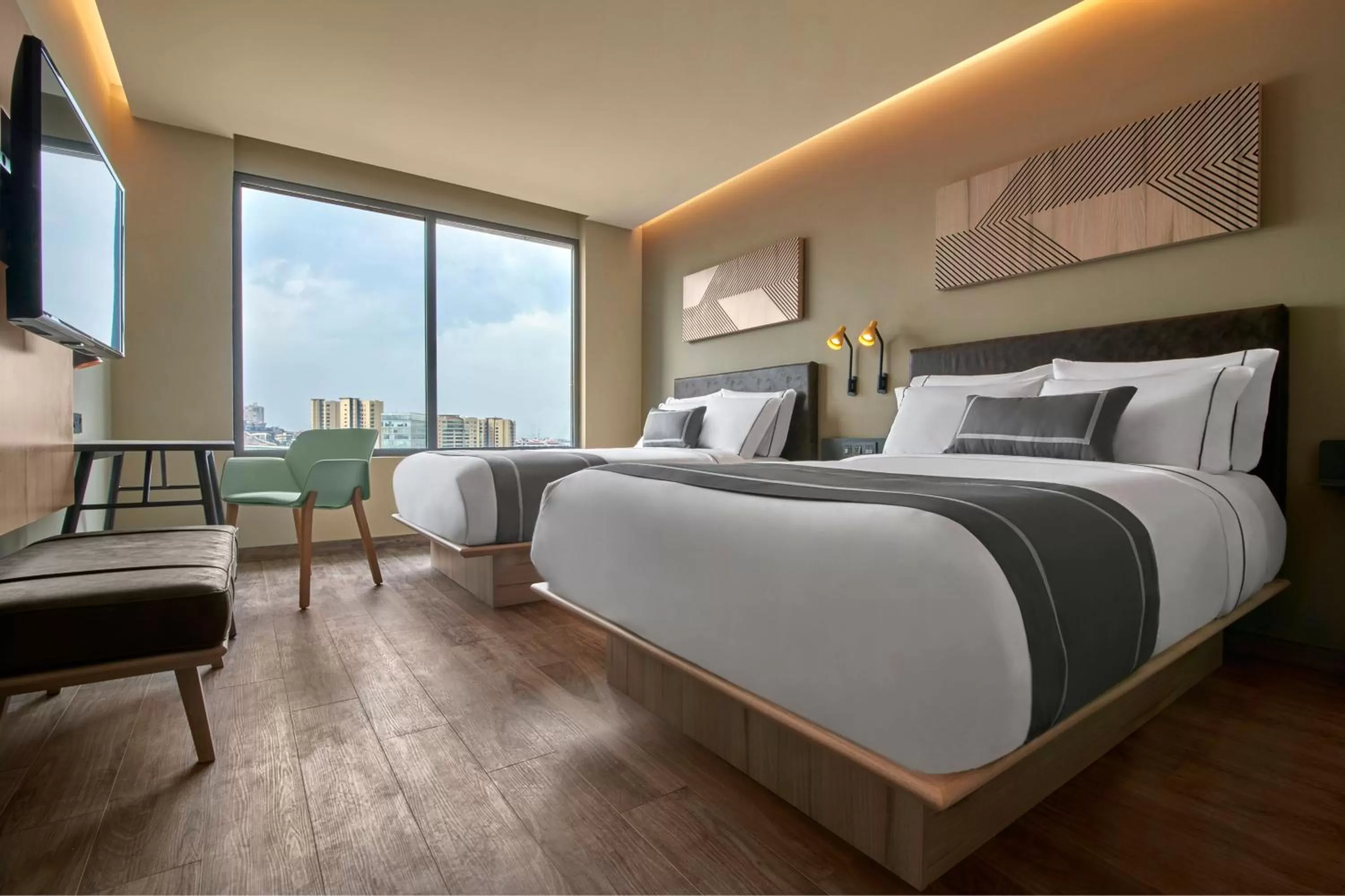 Bedroom, Bed in City Express Plus by Marriott Ciudad de Mexico Interlomas