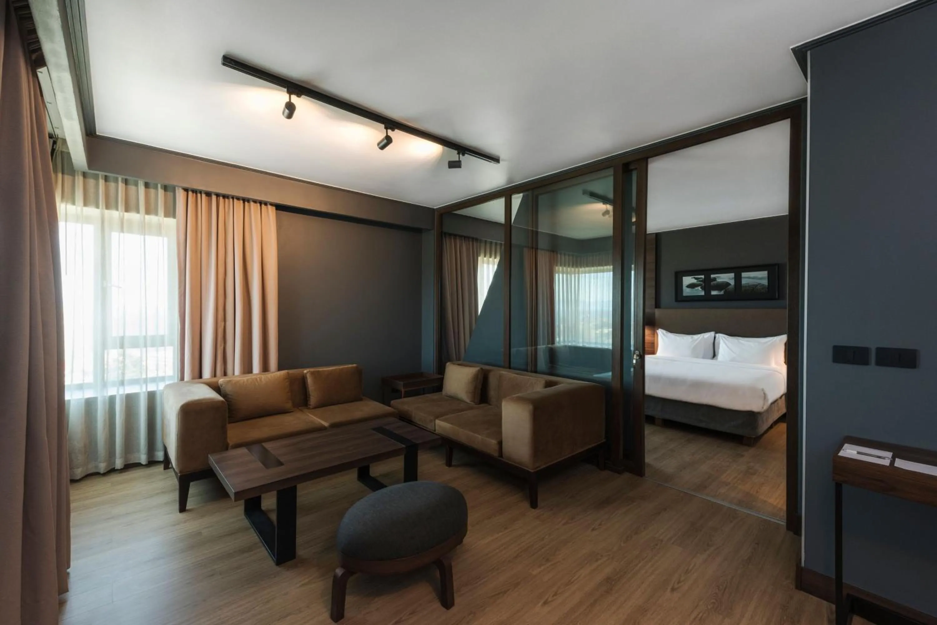 Living room, Bed in Courtyard by Marriott Puerto Montt