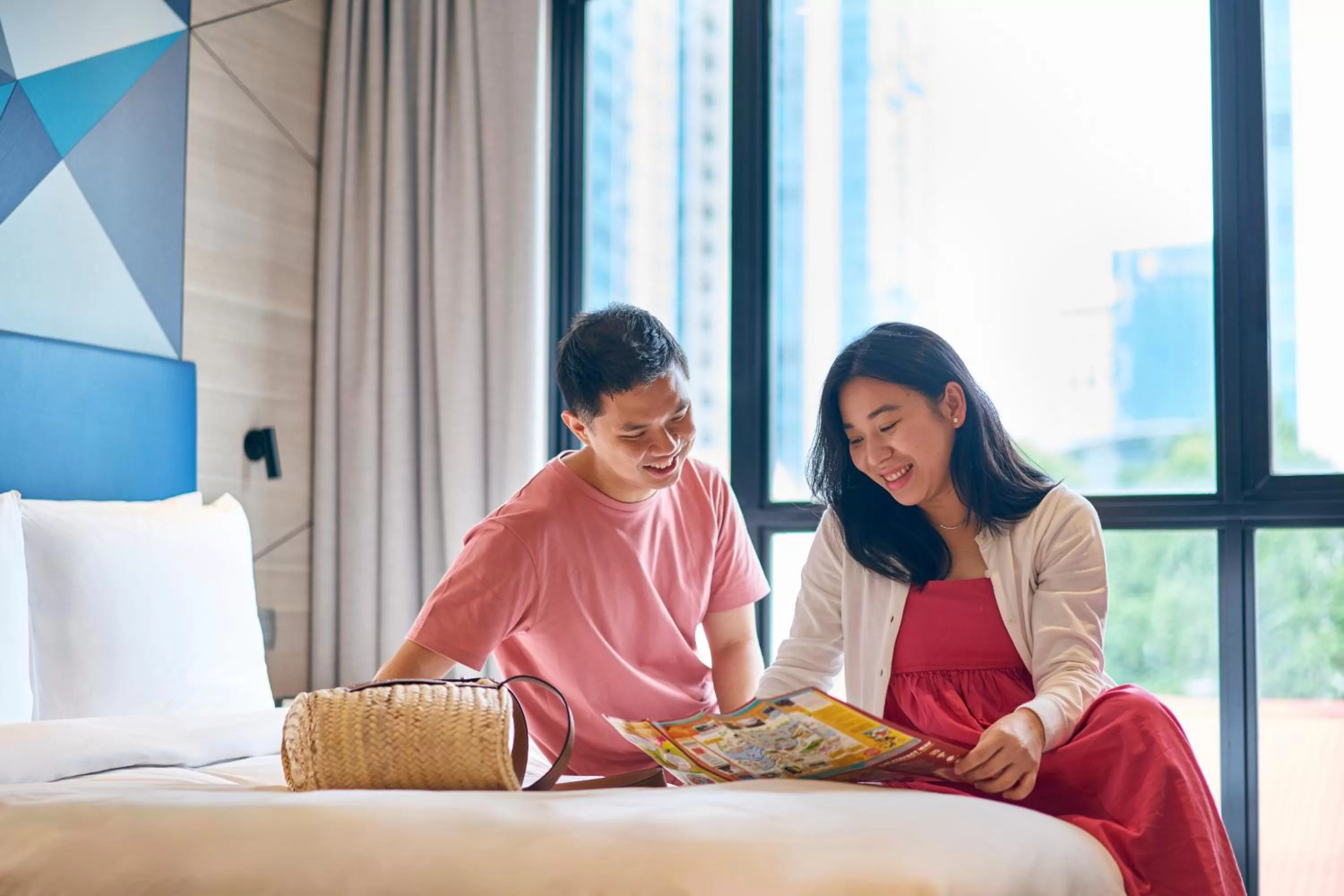 People, Bed in Holiday Inn Express Singapore Serangoon by IHG
