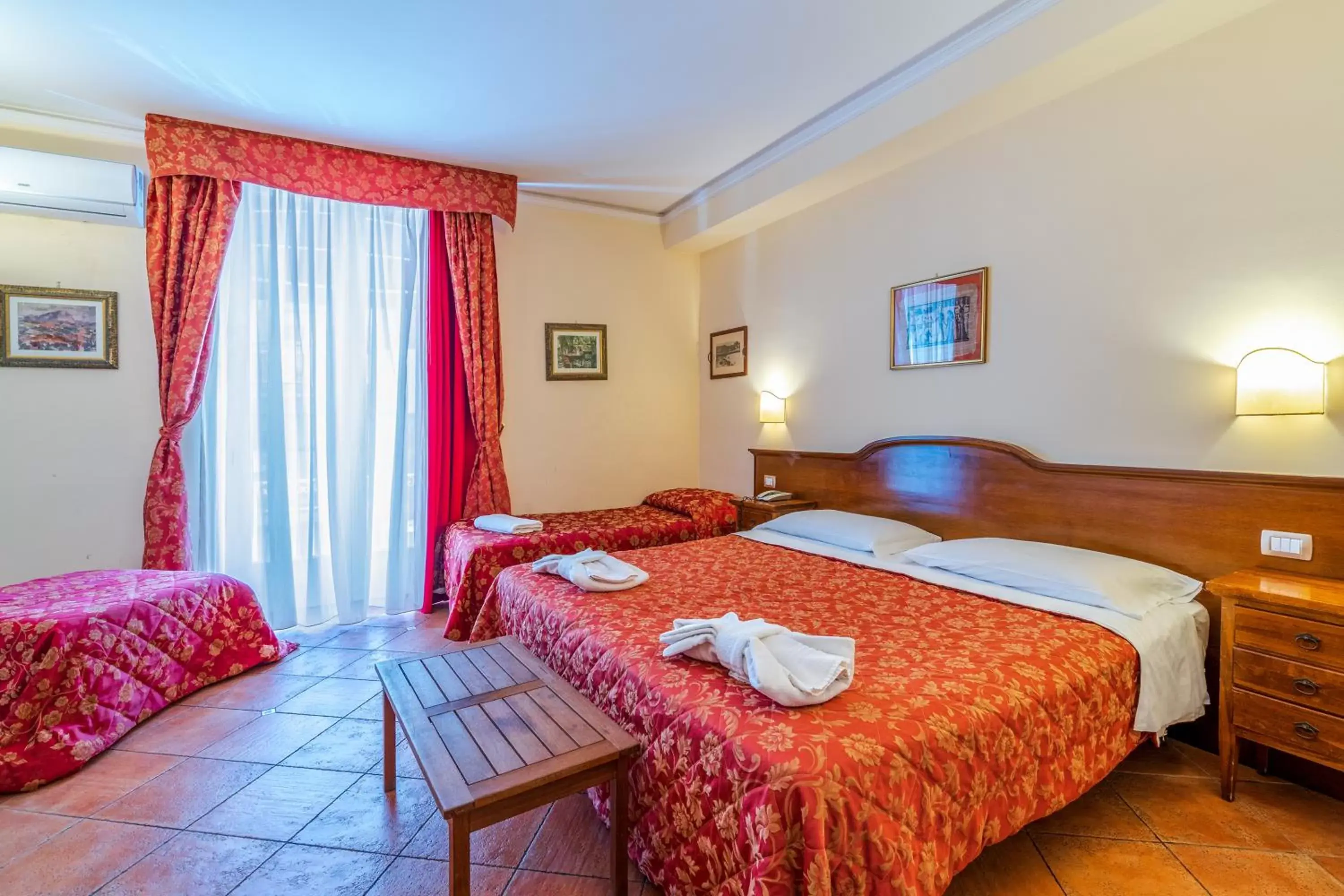 Bed in Hotel Mediterraneo