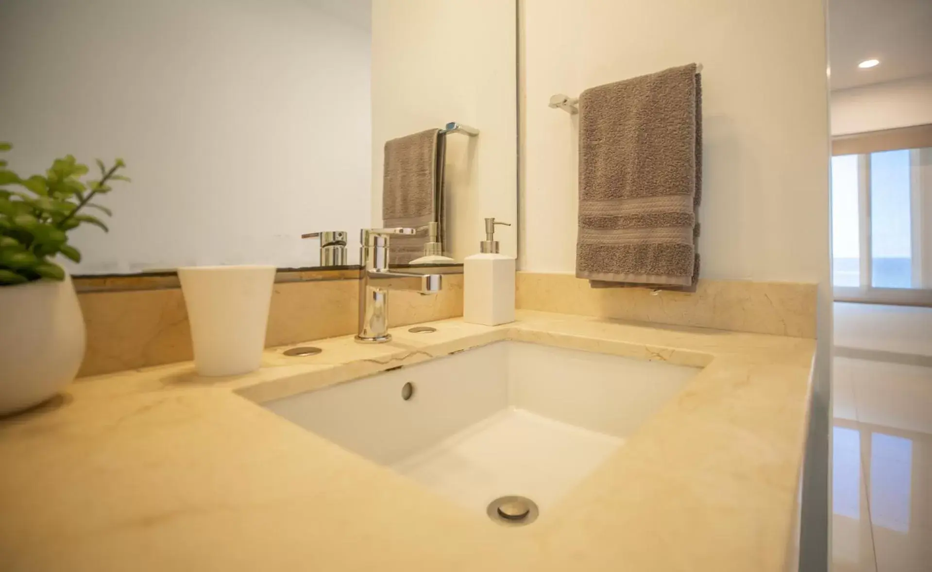 Bathroom in Beachfront Penthouses by LivIN Cancun