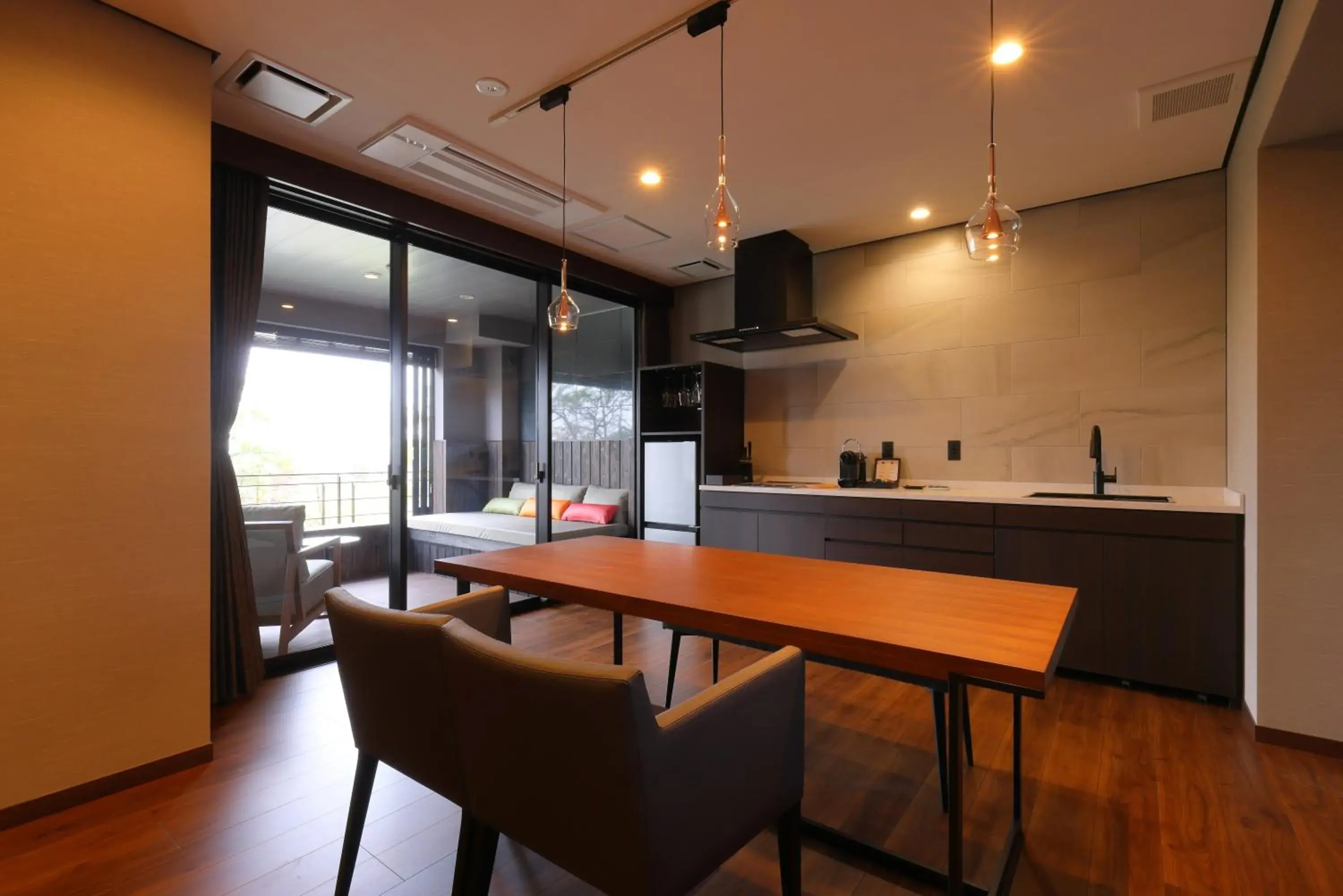 Living room, Kitchen/Kitchenette in Arima Onsen Taketoritei Maruyama Ryokan