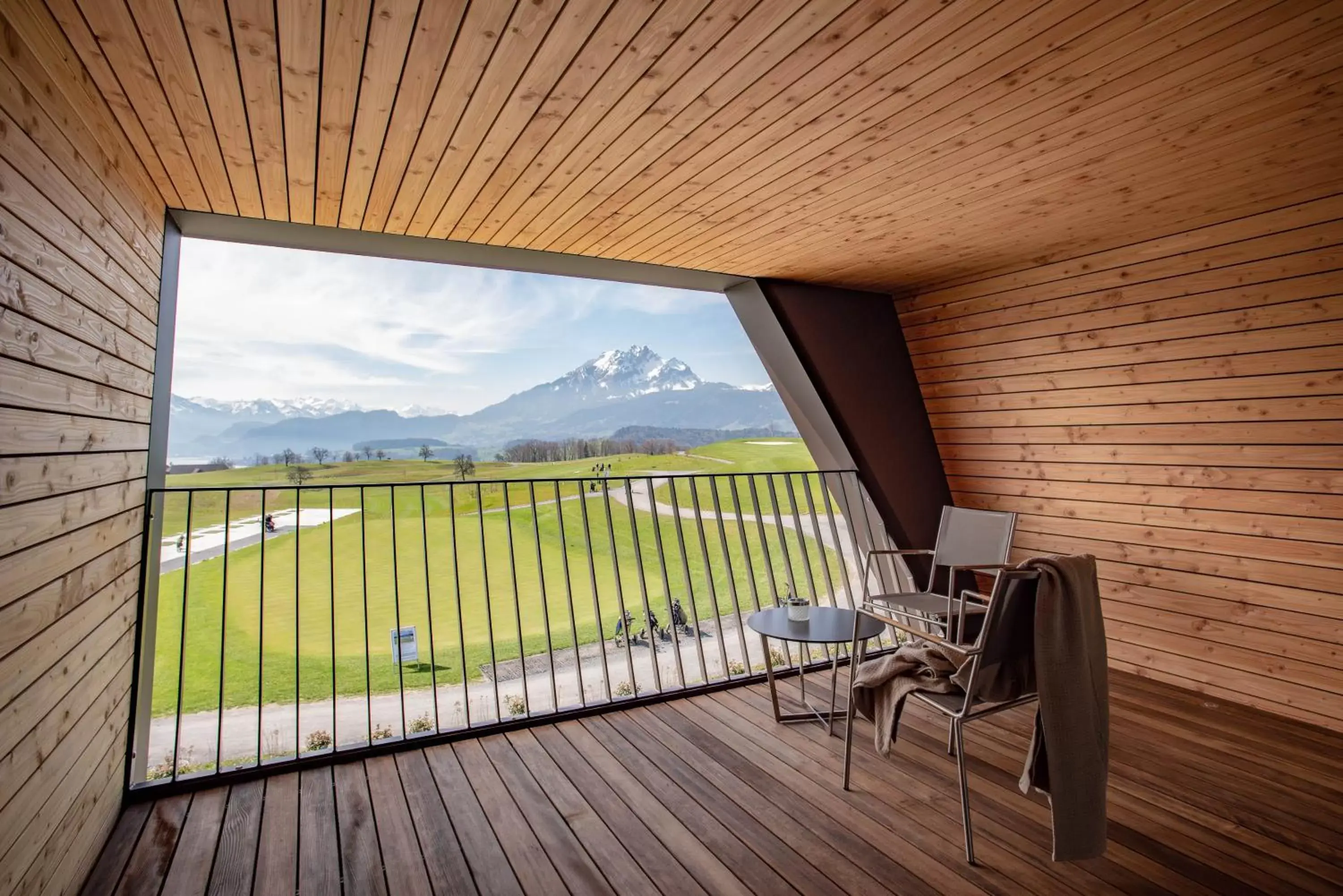 Balcony/Terrace in Gasthaus Badhof - Golfhotel