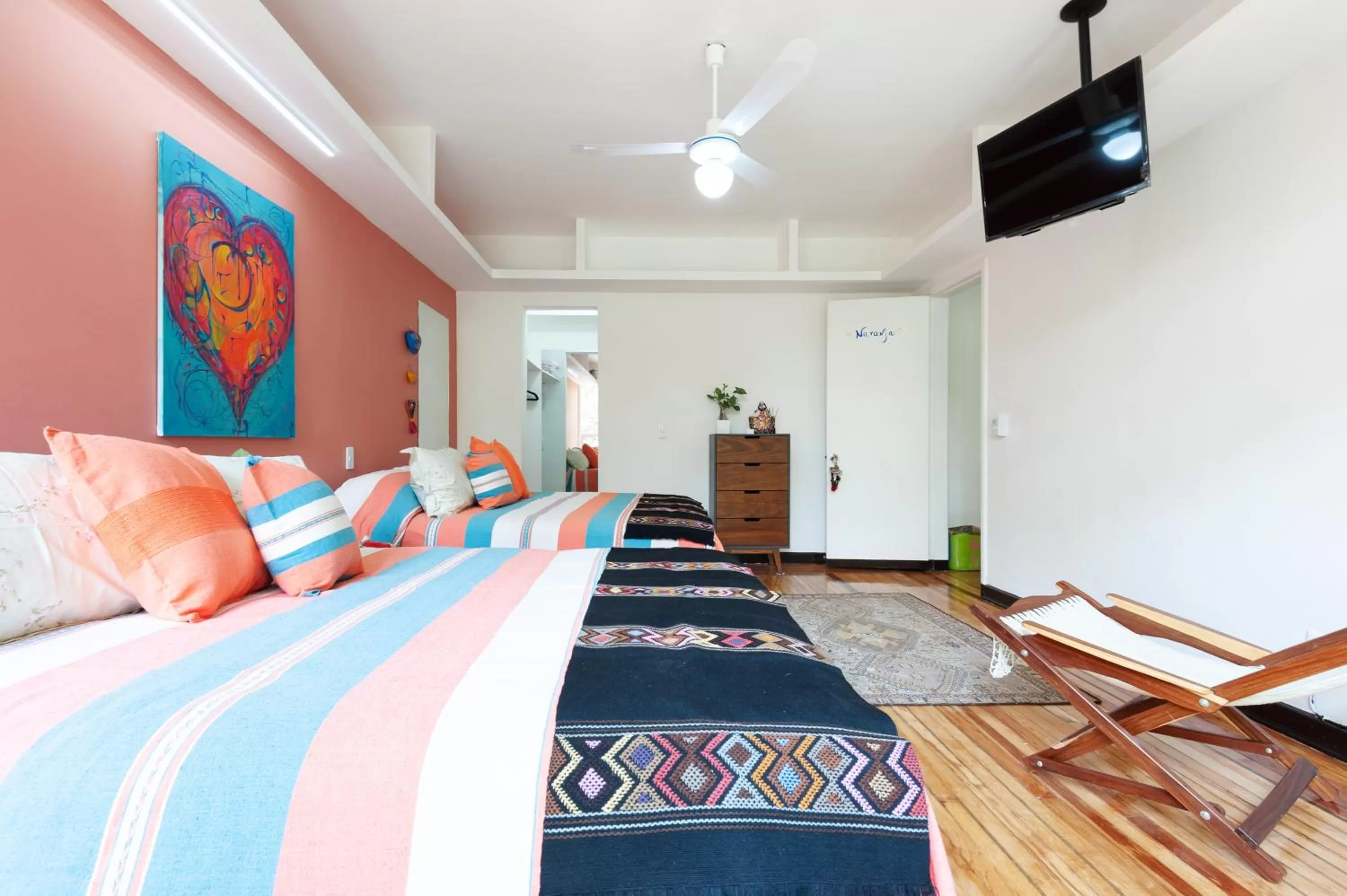 Bed in Casa Itzae B&B Polanquito Dog Friendly