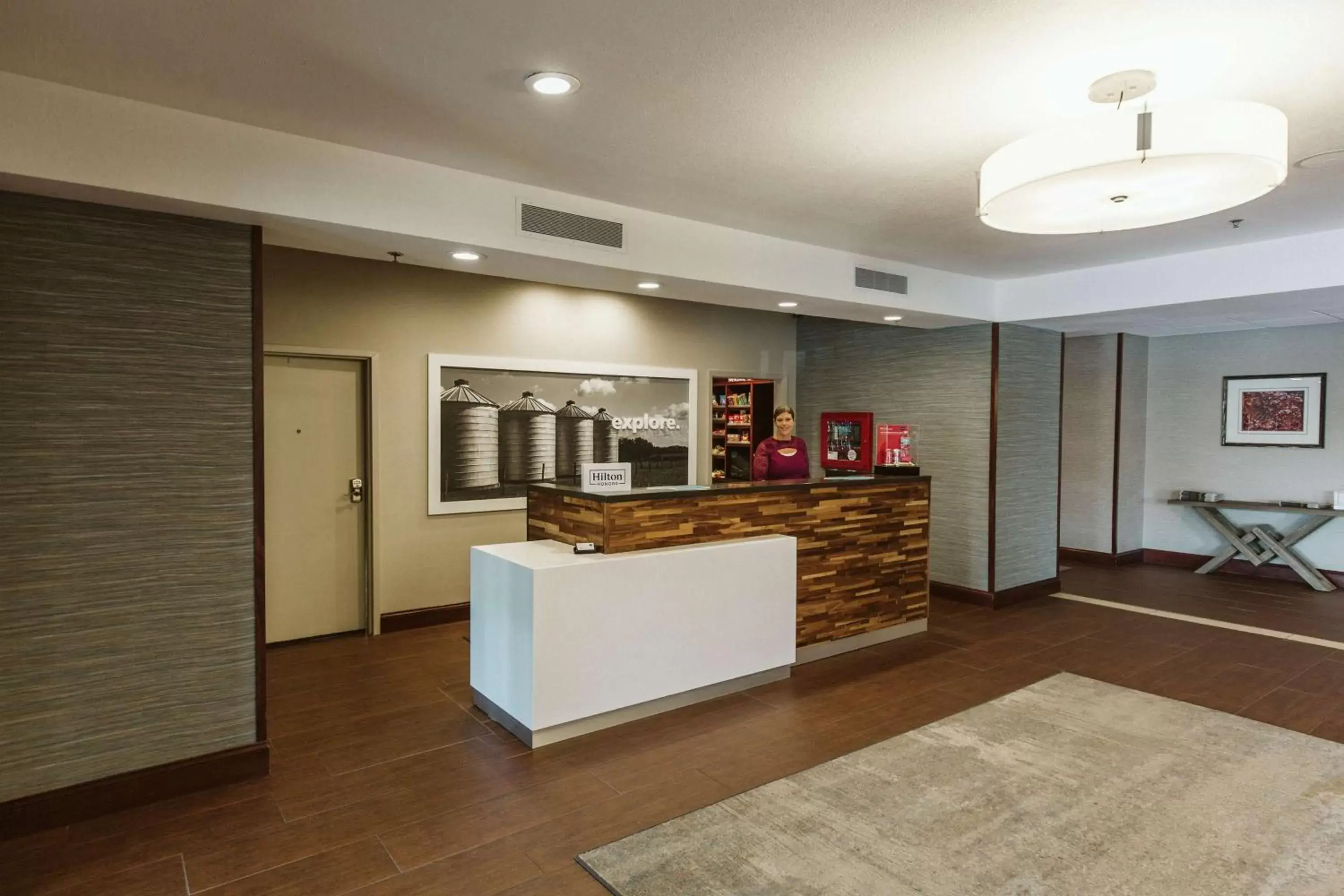 Lobby or reception in Hampton Inn Bismarck Lobby or reception in Hampton Inn Bismarck