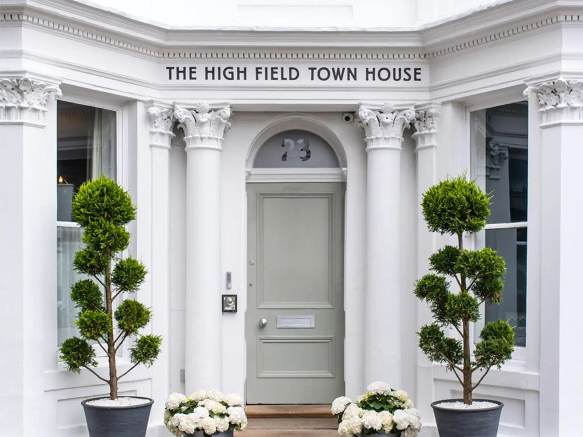 Facade/entrance in The High Field Town House