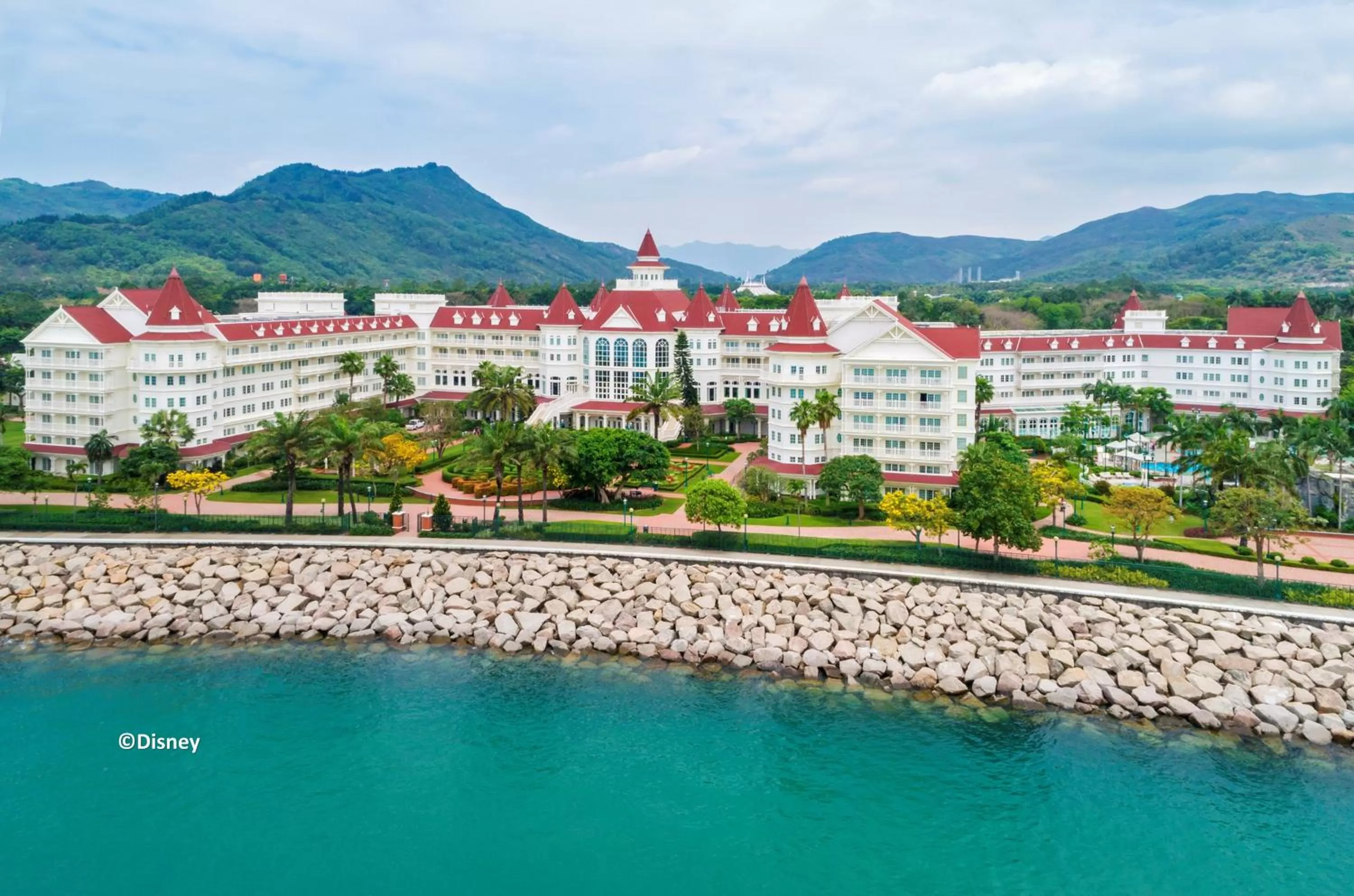 Property building in Hong Kong Disneyland Hotel