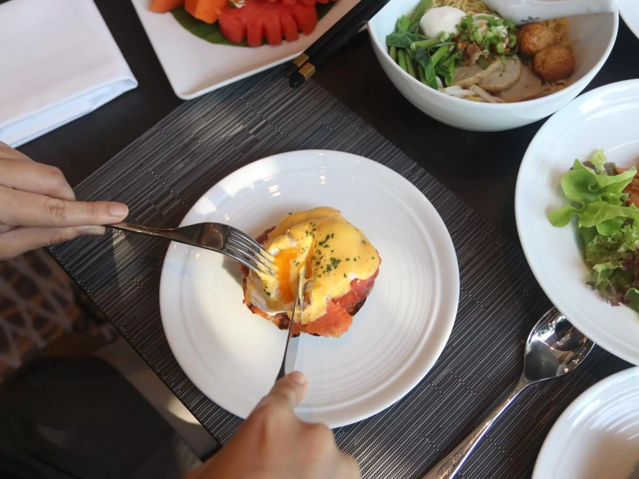 Breakfast in Chatrium Grand Bangkok