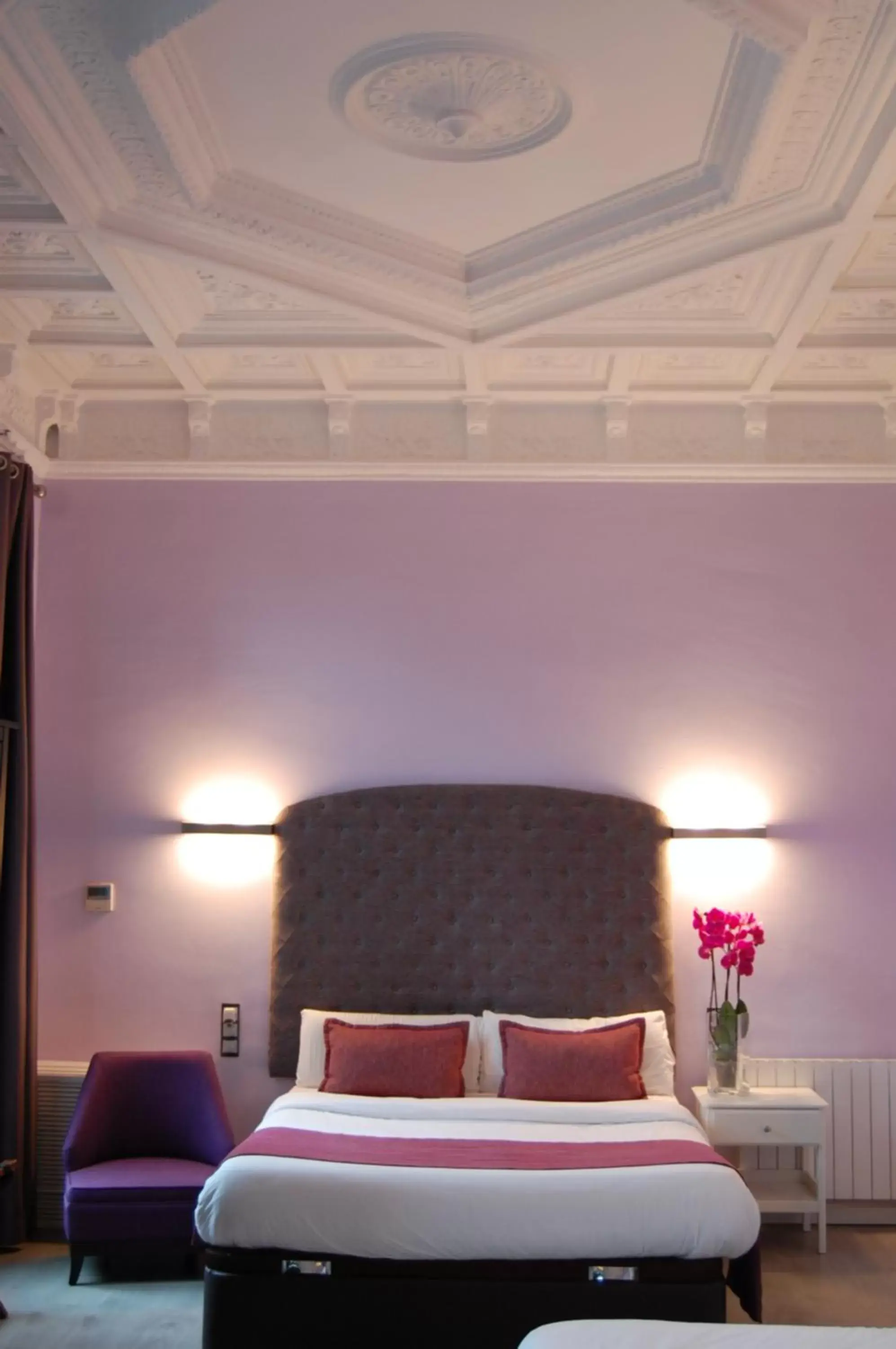 Bed in Hotel Ginebra