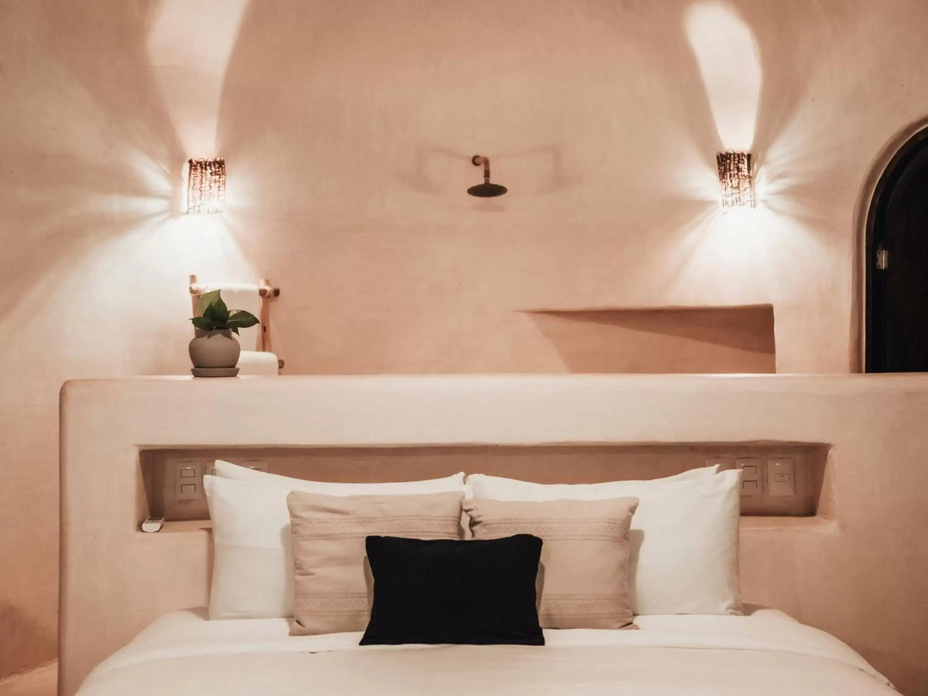 Bed in Papaya Playa Project, Tulum, a Member of Design Hotels Bed in Papaya Playa Project, Tulum, a Member of Design Hotels