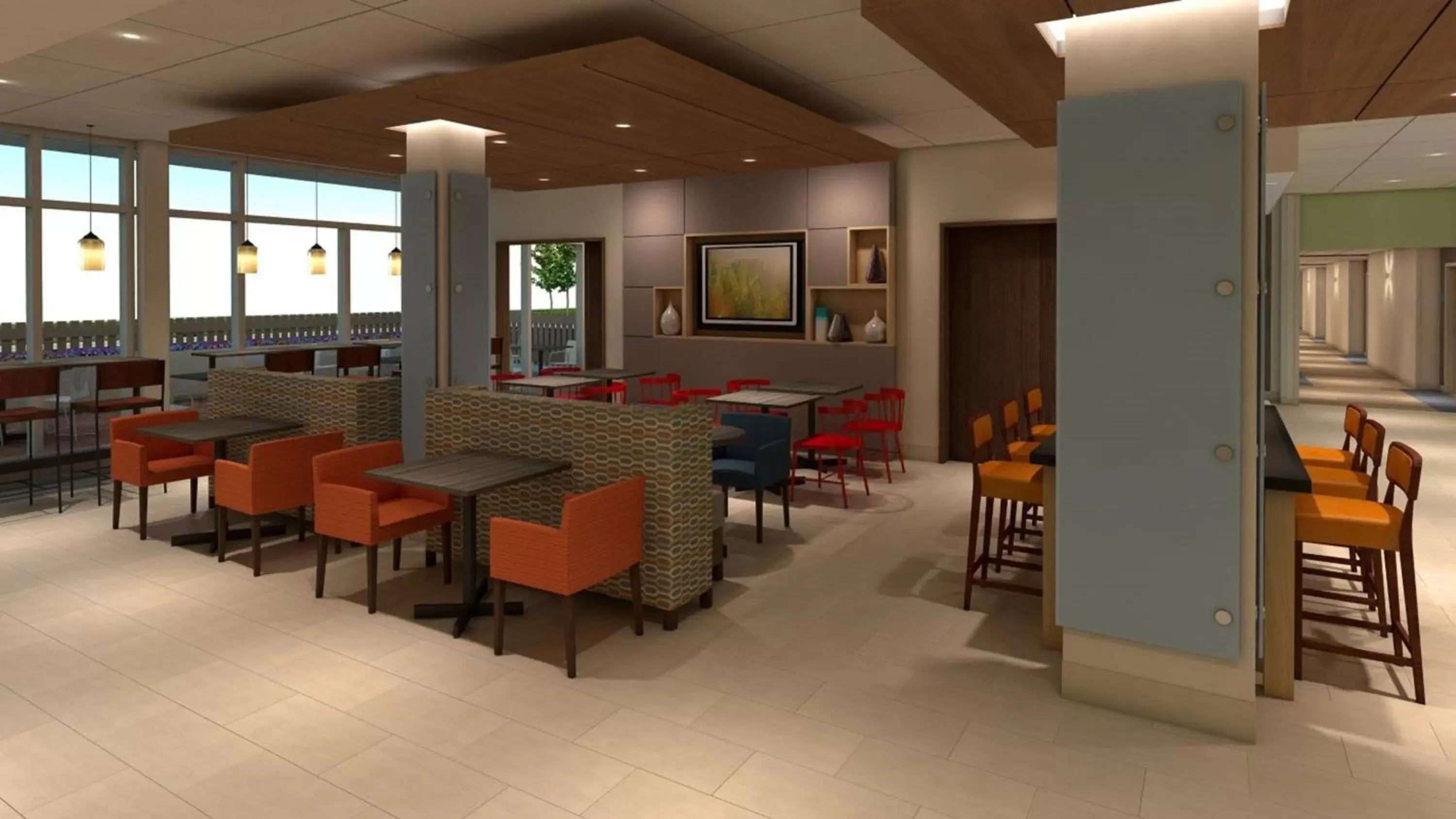 Lobby or reception, Restaurant/Places to Eat in Holiday Inn Express & Suites - Lindale, an IHG Hotel