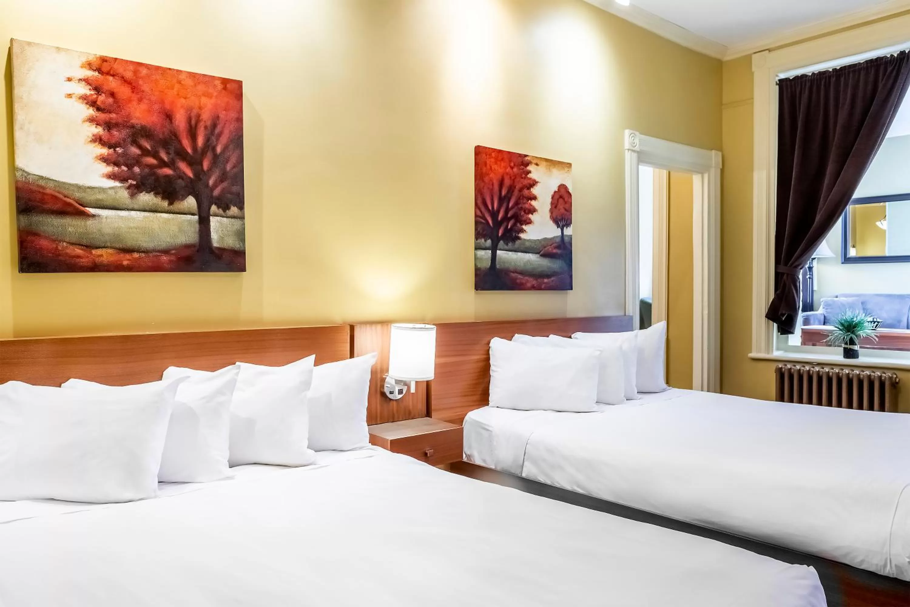 Bed in Hotel Ermitage