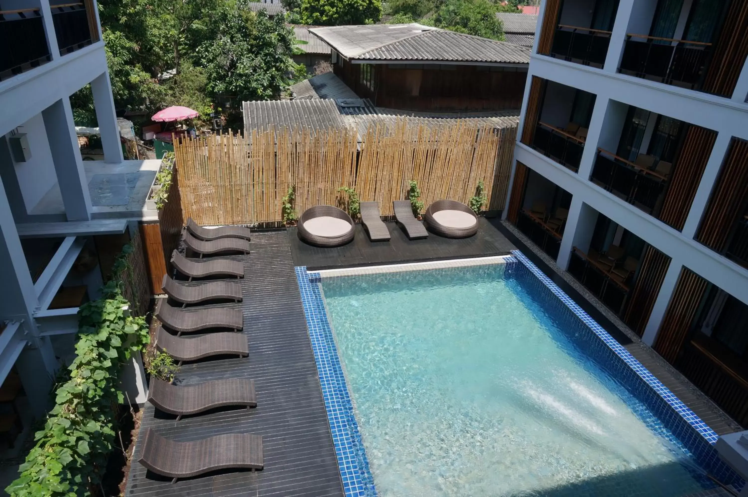 Swimming pool, Pool View in SugarCane Chiang Mai